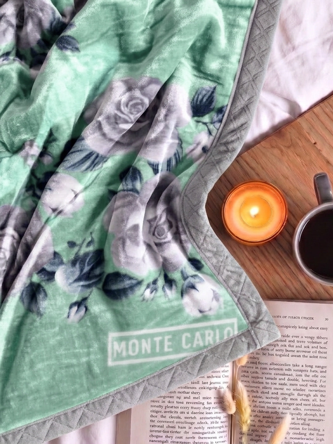 Floral Print Double Bed 2 Ply 850 GSM Blanket for Winter (Galaxy), Weight 3 kg
