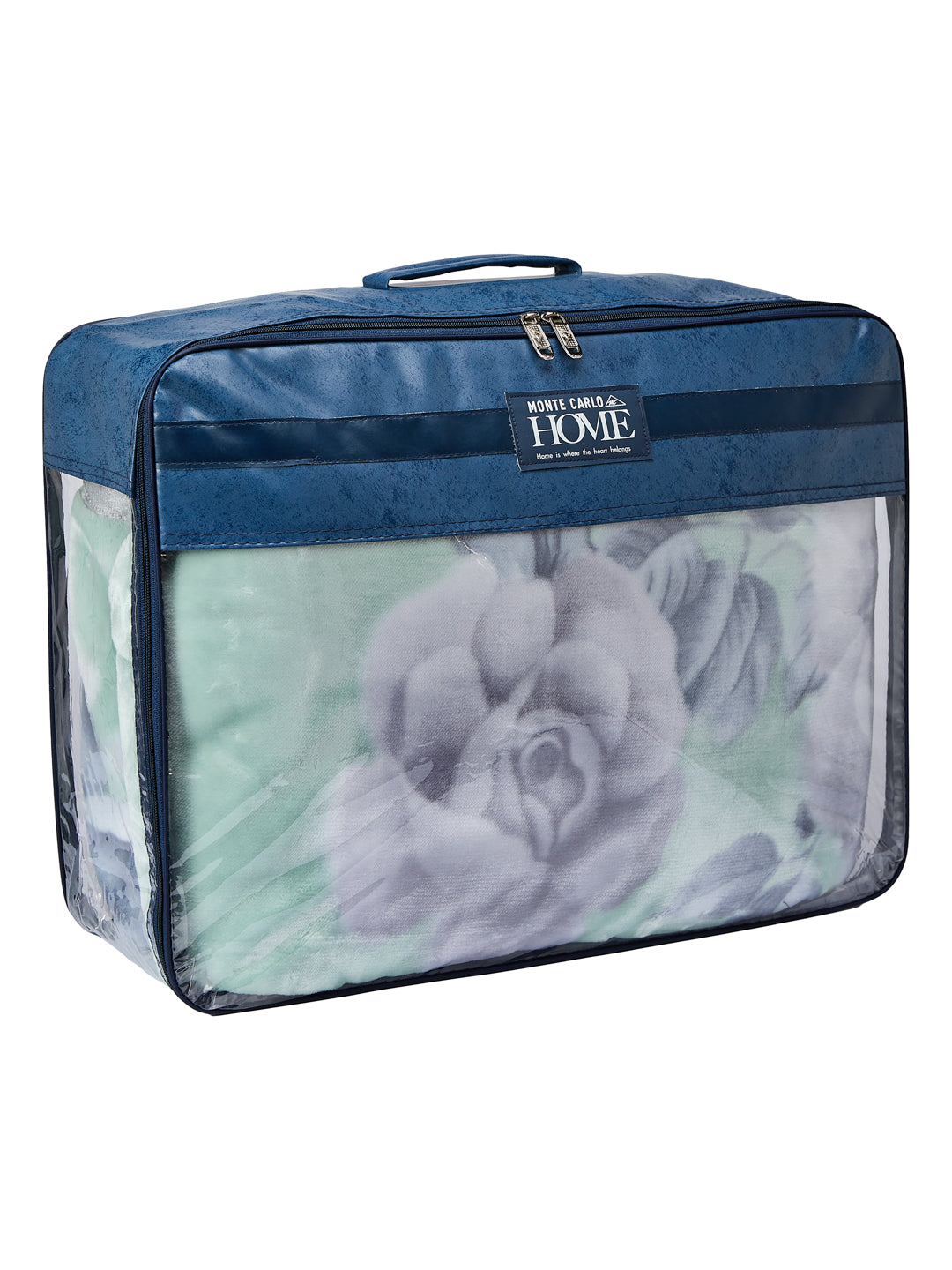 Floral Print Double Bed 2 Ply 850 GSM Blanket for Winter (Galaxy), Weight 3 kg
