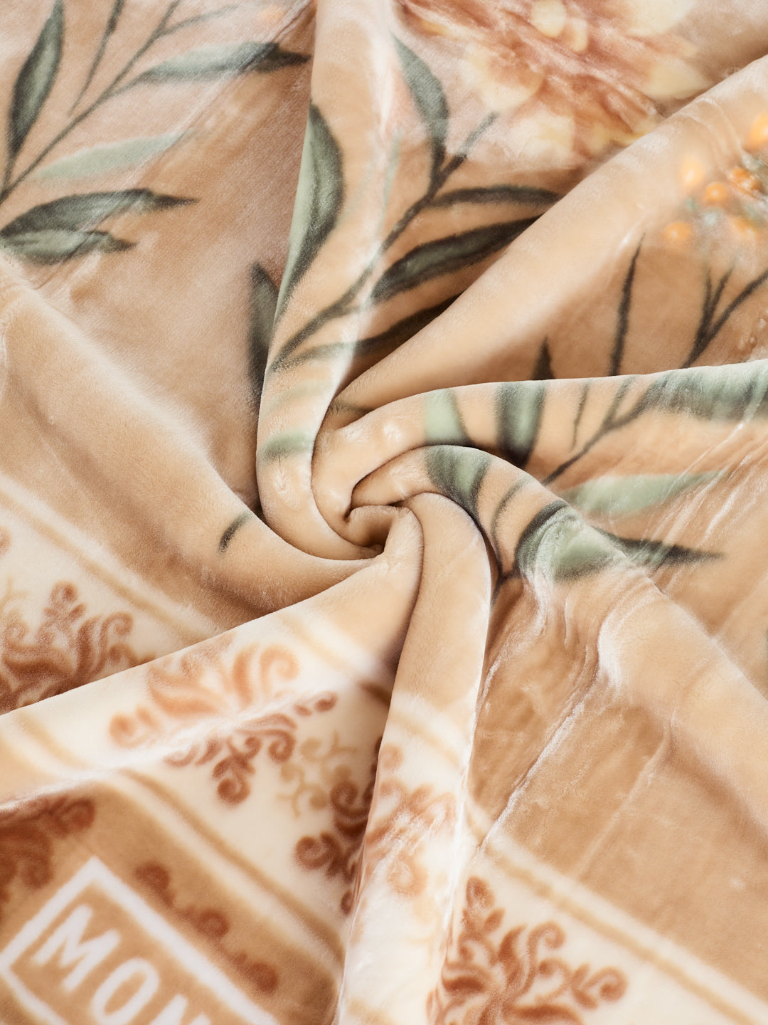Floral Print Double Bed 2 Ply 850 GSM Blanket for Winter (Galaxy), Weight 3 kg