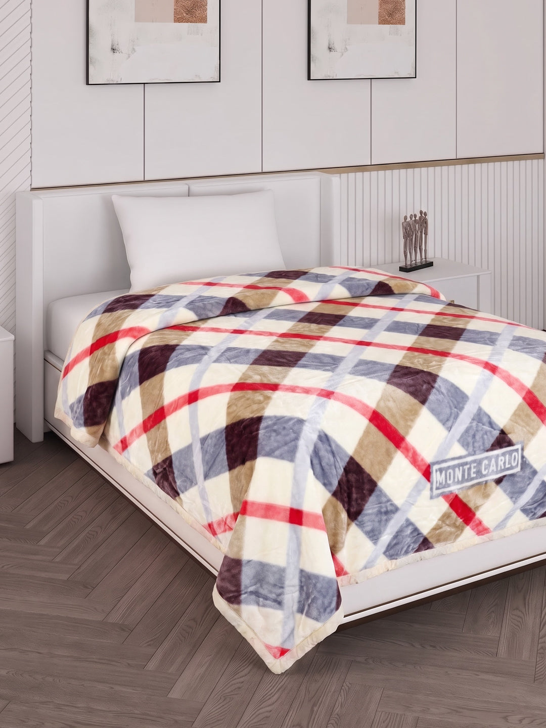 Printed Single Bed 2 Ply 550 GSM Blanket for Winter (Glamour), Weight 2 kg