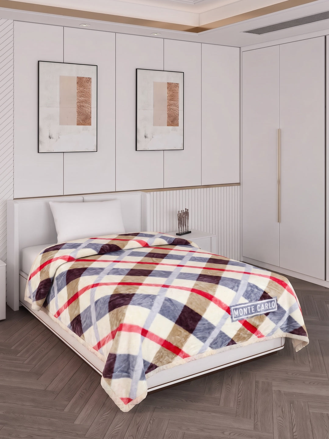 Printed Single Bed 2 Ply 550 GSM Blanket for Winter (Glamour), Weight 2 kg