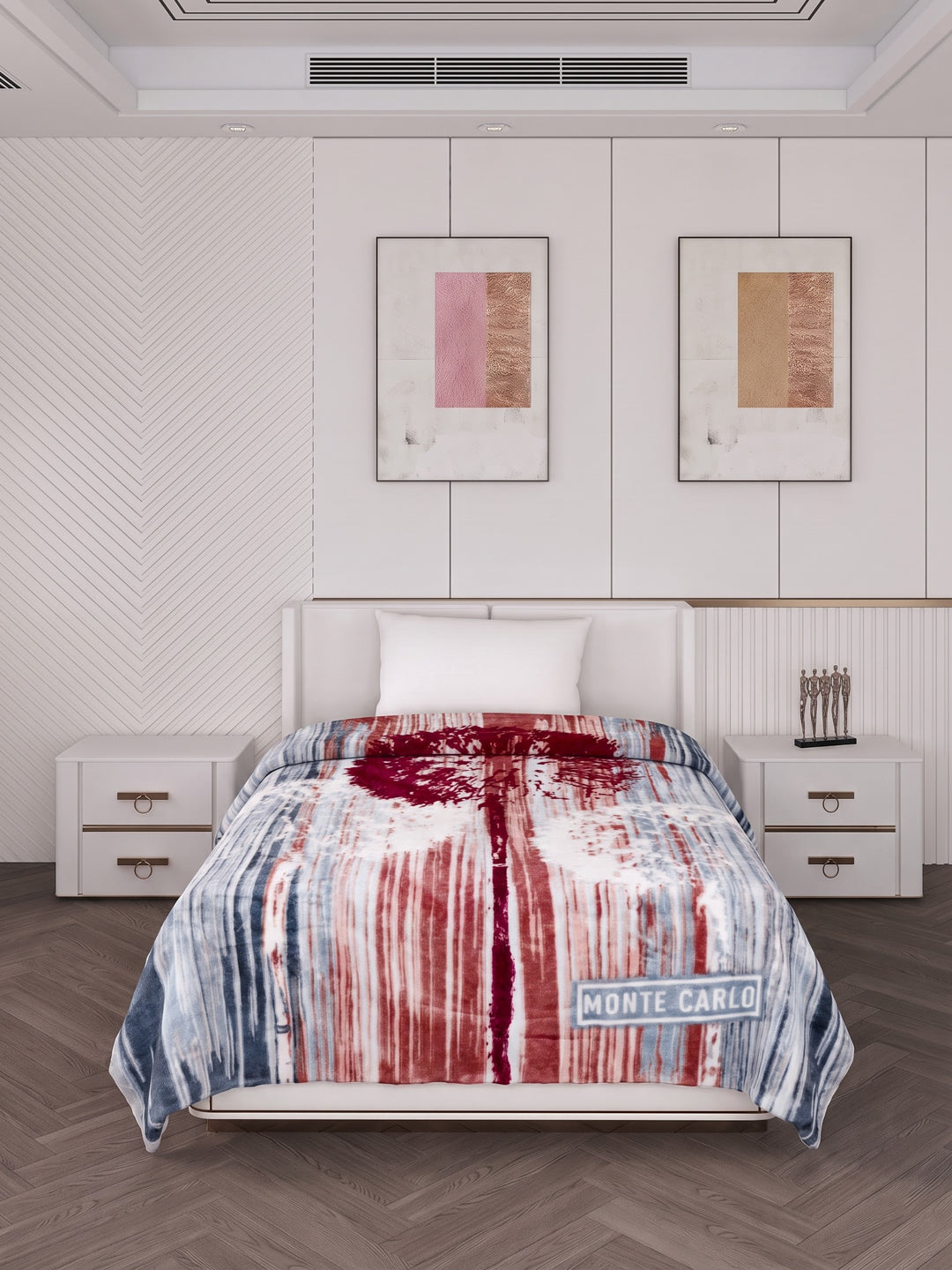 Printed Single Bed 2 Ply 550 GSM Blanket for Winter (Glamour), Weight 2 kg