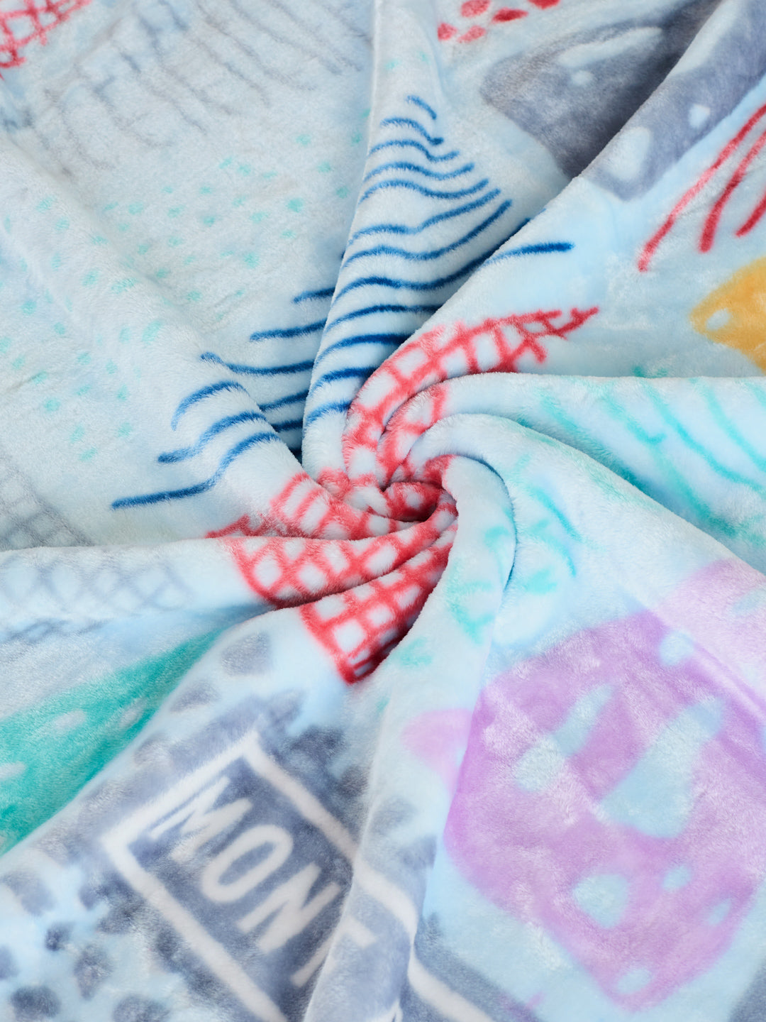 Printed Single Bed 2 Ply 550 GSM Blanket for Winter (Glamour), Weight 2 kg