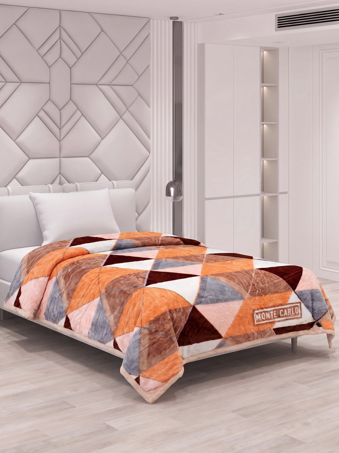 Printed Single Bed 2 Ply 550 GSM Blanket for Winter (Glamour), Weight 2 kg