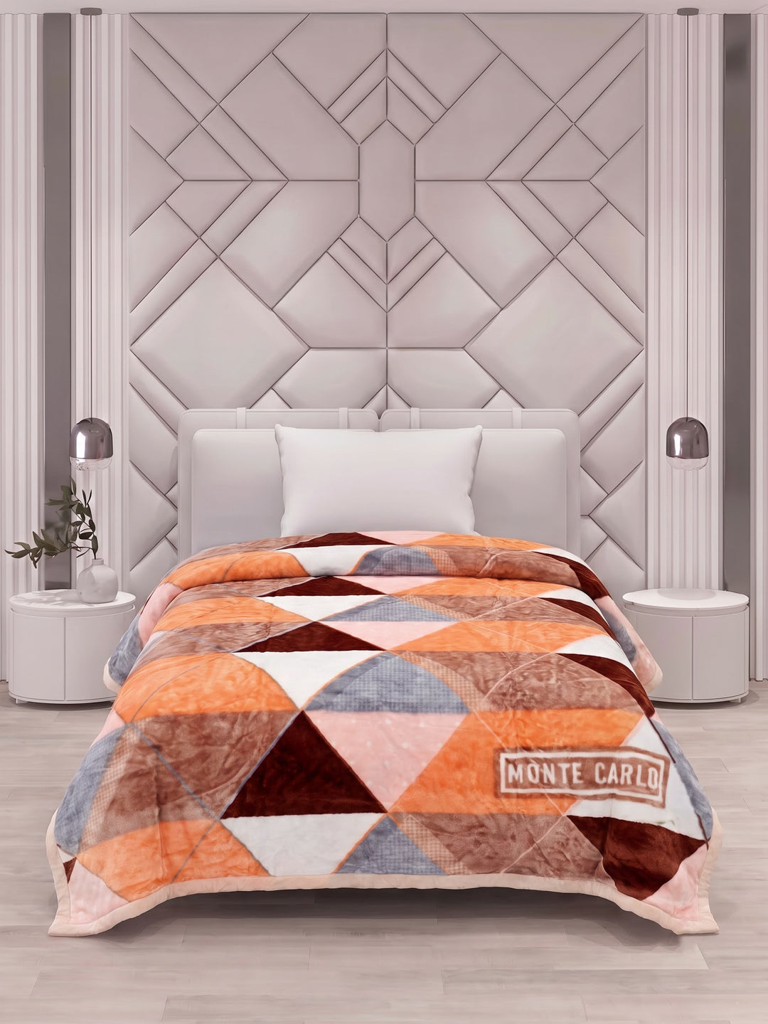 Printed Single Bed 2 Ply 550 GSM Blanket for Winter (Glamour), Weight 2 kg