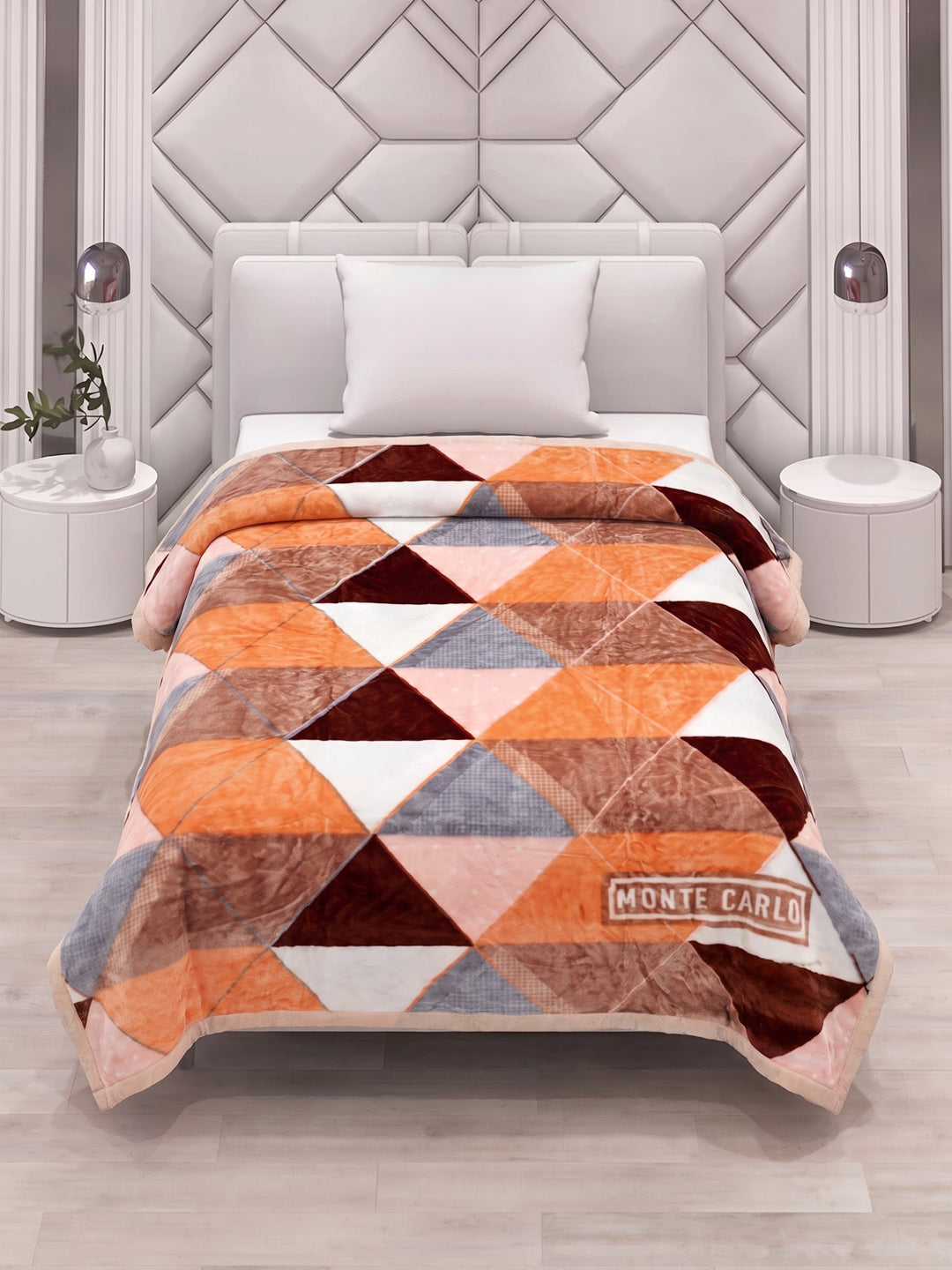 Printed Single Bed 2 Ply 550 GSM Blanket for Winter (Glamour), Weight 2 kg