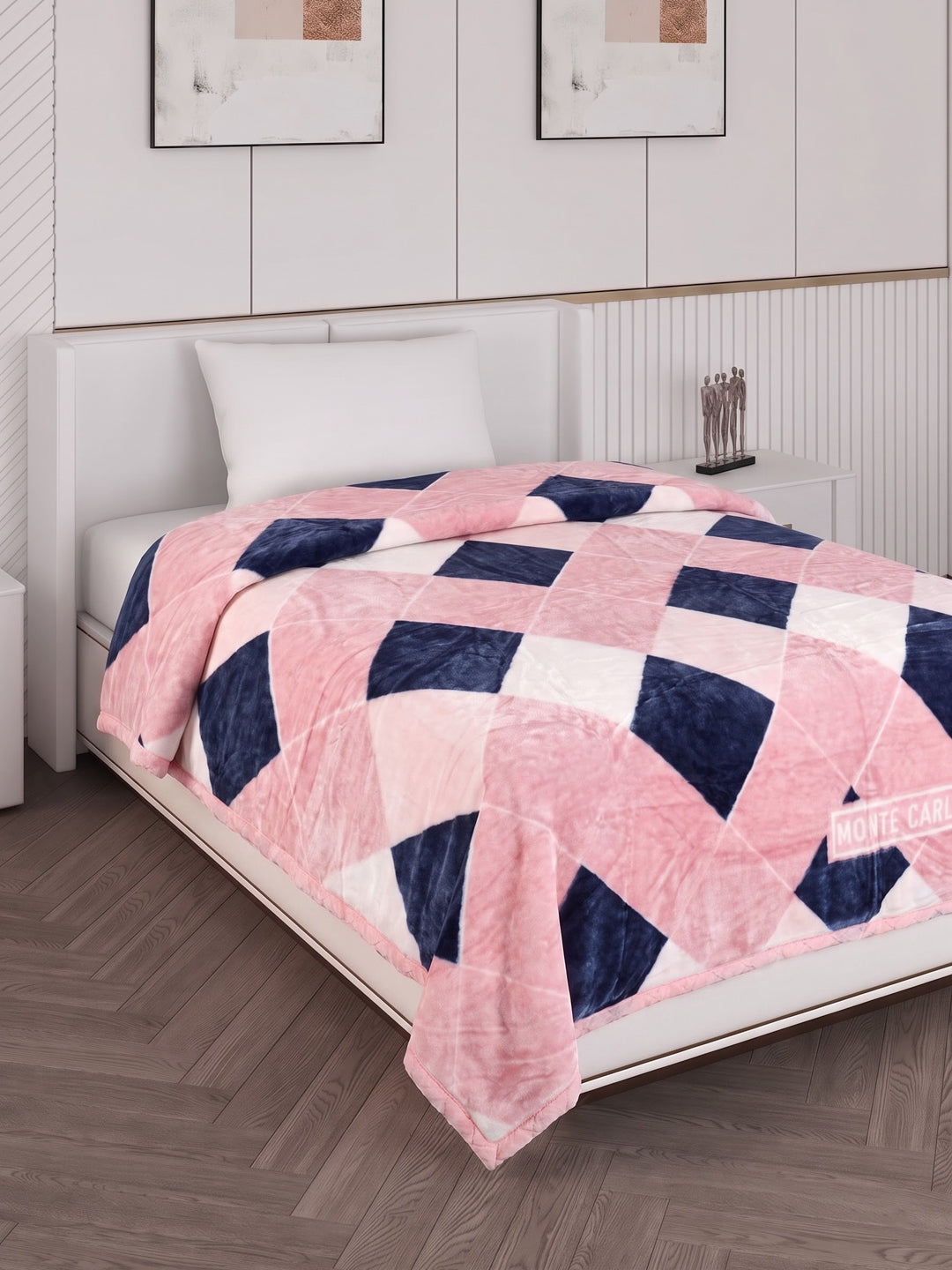 Printed Single Bed 2 Ply 550 GSM Blanket for Winter (Glamour), Weight 2 kg