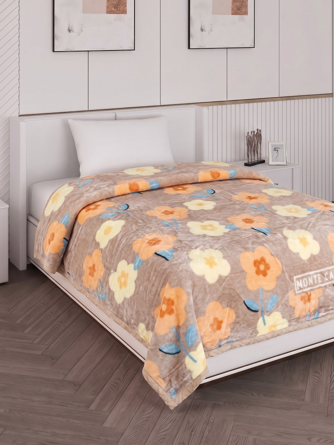 Printed Single Bed 2 Ply 550 GSM Blanket for Winter (Glamour), Weight 2 kg