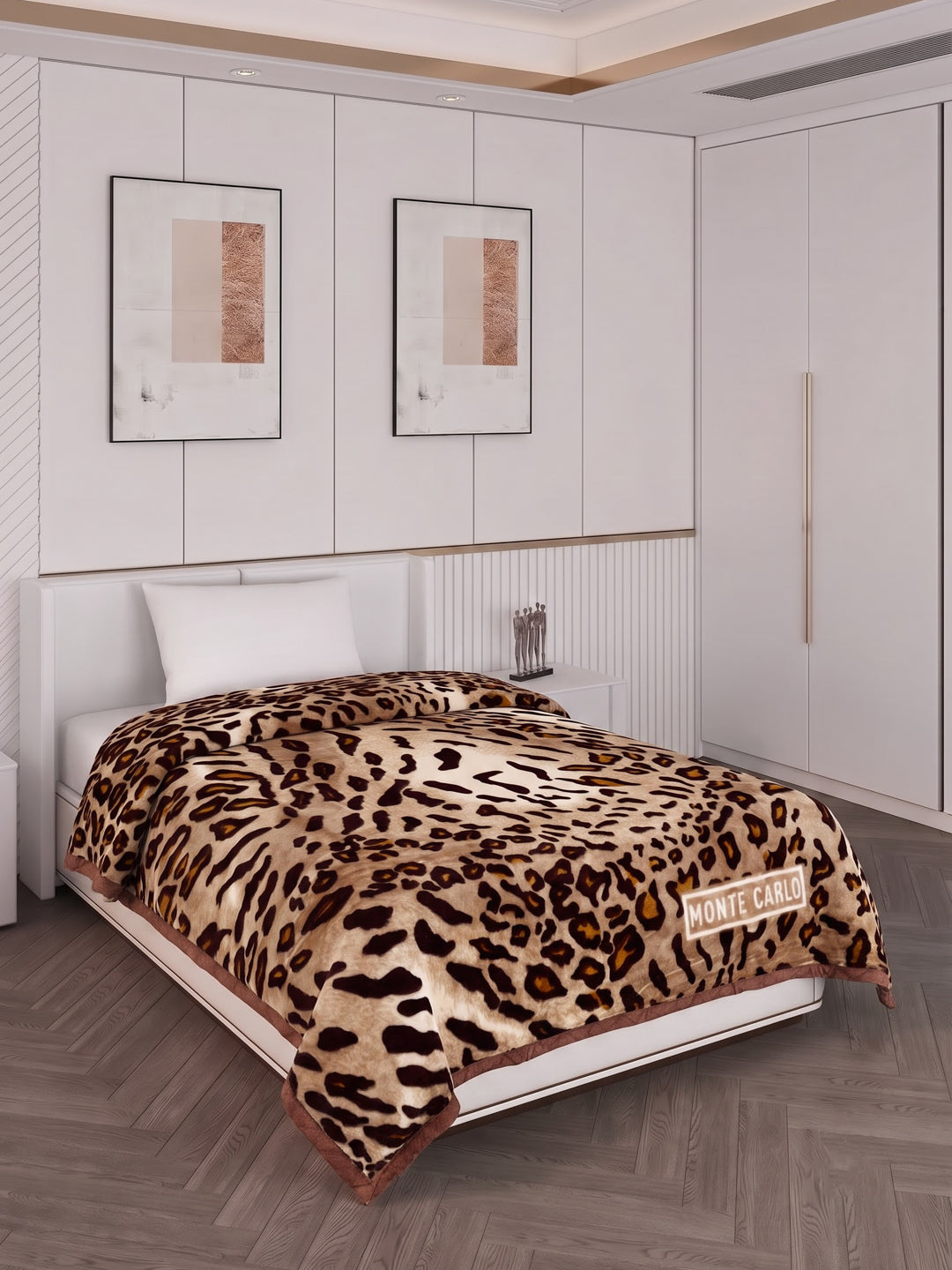 Printed Single Bed 2 Ply 550 GSM Blanket for Winter (Glamour), Weight 2 kg