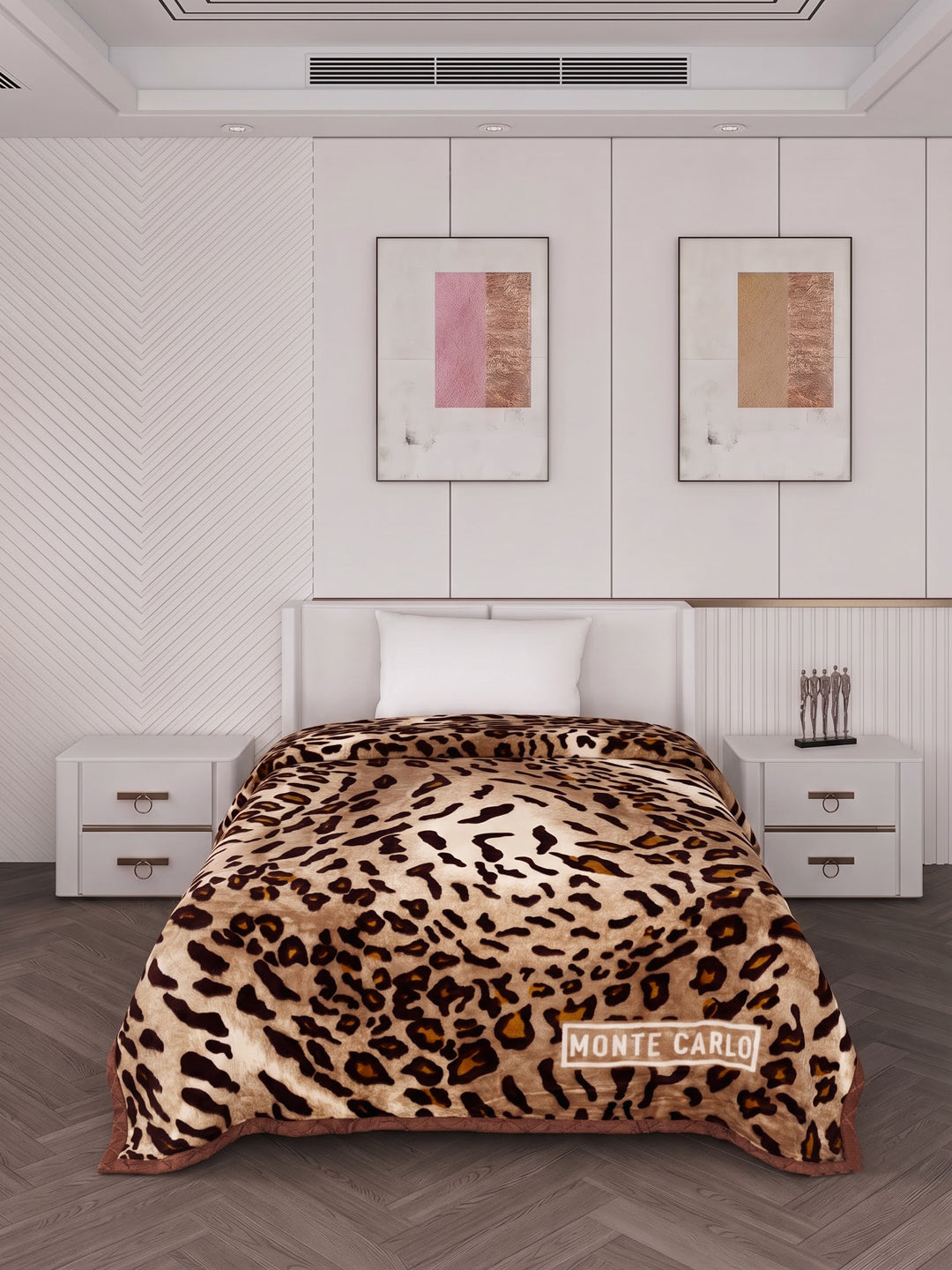 Printed Single Bed 2 Ply 550 GSM Blanket for Winter (Glamour), Weight 2 kg