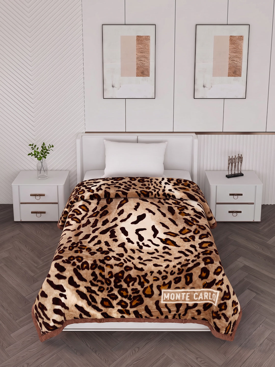Printed Single Bed 2 Ply 550 GSM Blanket for Winter (Glamour), Weight 2 kg