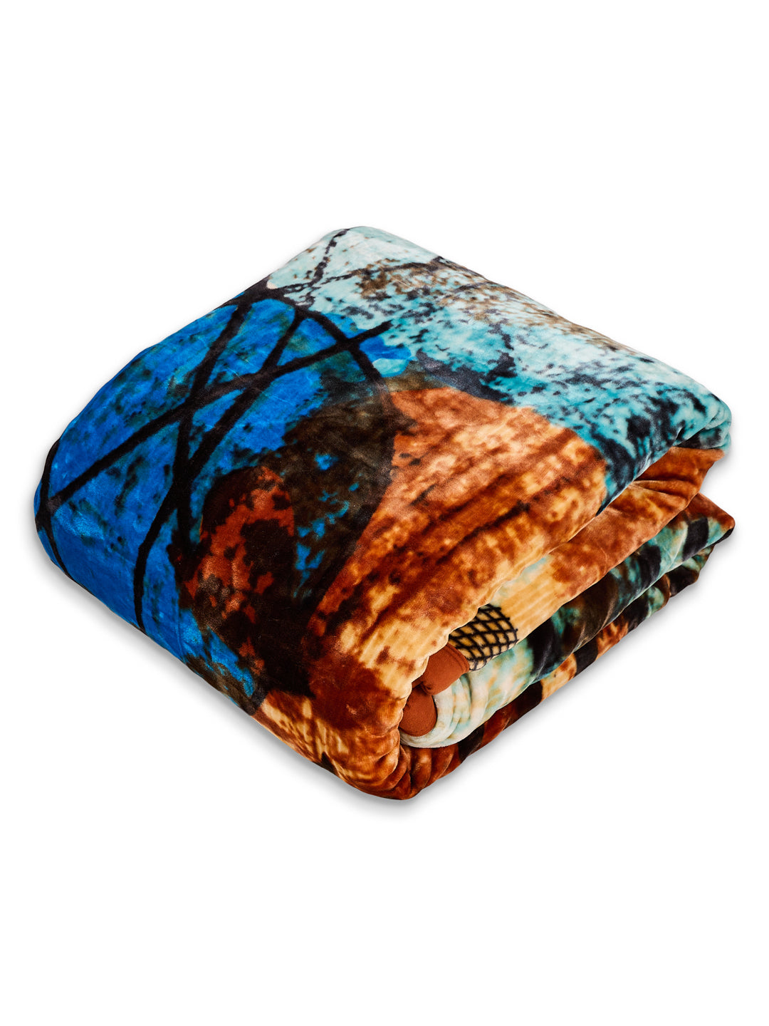 Printed Double Bed 3 Ply 890 GSM Blanket for Winter (Gulnar), Weight 4.7 kg