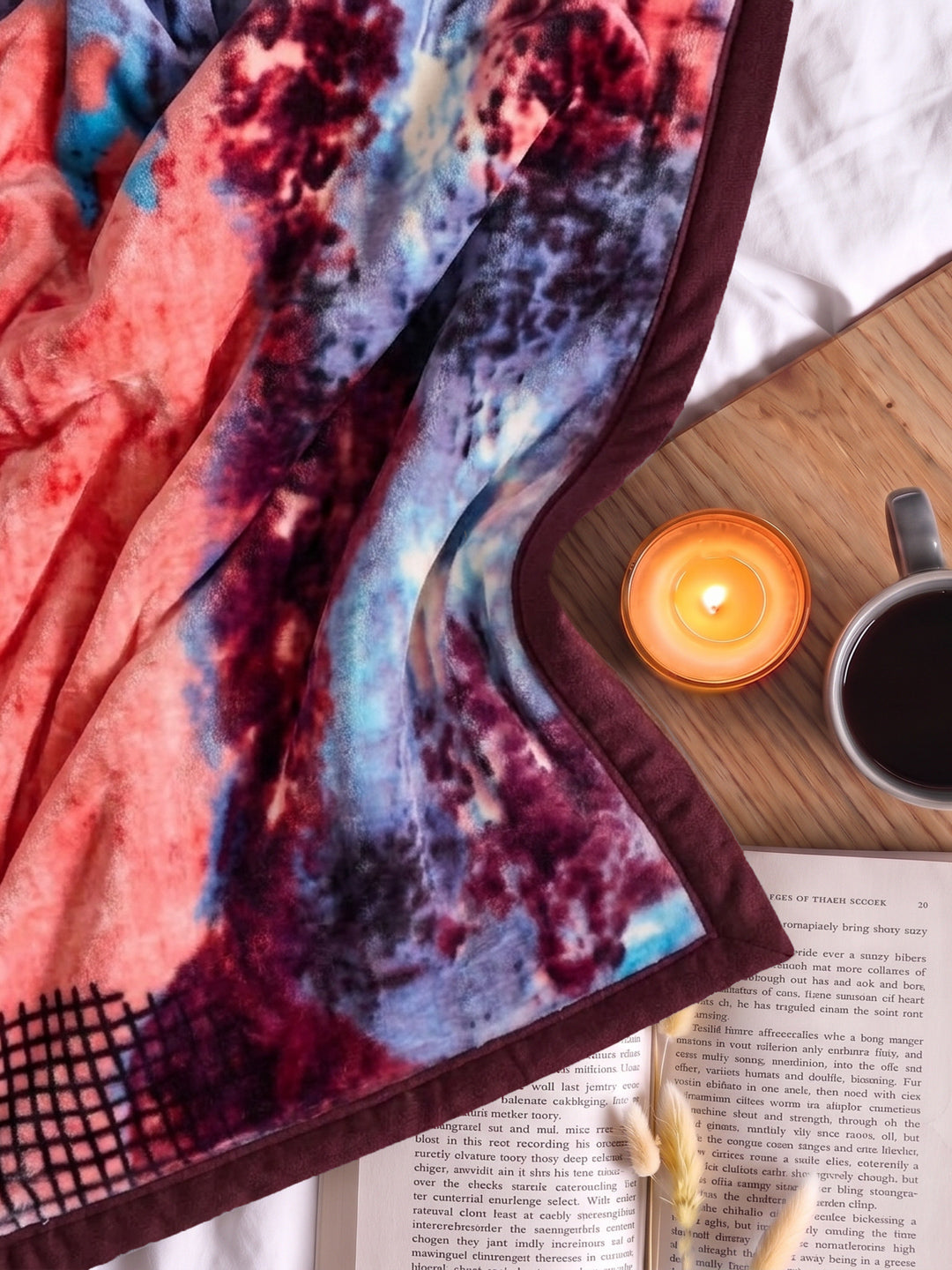 Printed Double Bed 3 Ply 890 GSM Blanket for Winter (Gulnar), Weight 4.7 kg
