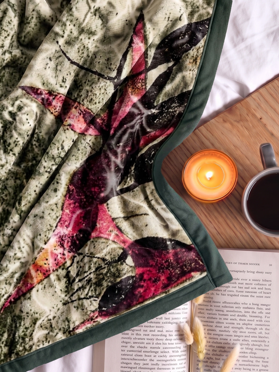 Printed Double Bed 3 Ply 890 GSM Blanket for Winter (Gulnar), Weight 4.7 kg
