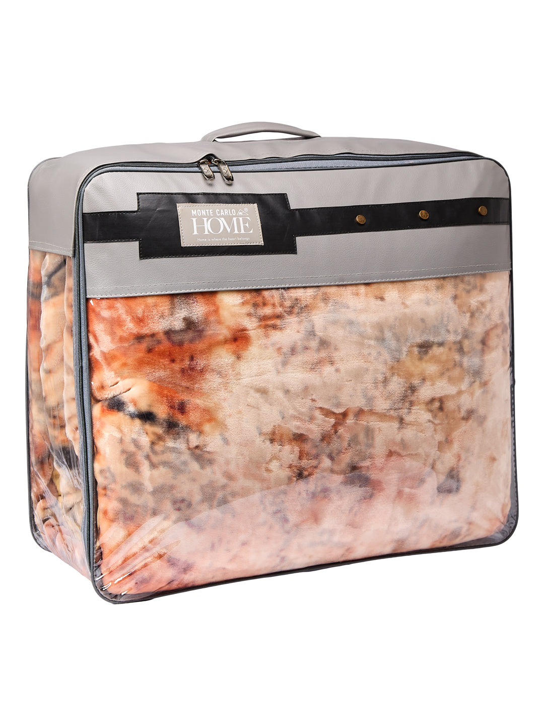 Printed Double Bed 3 Ply 890 GSM Blanket for Winter (Gulnar), Weight 4.7 kg