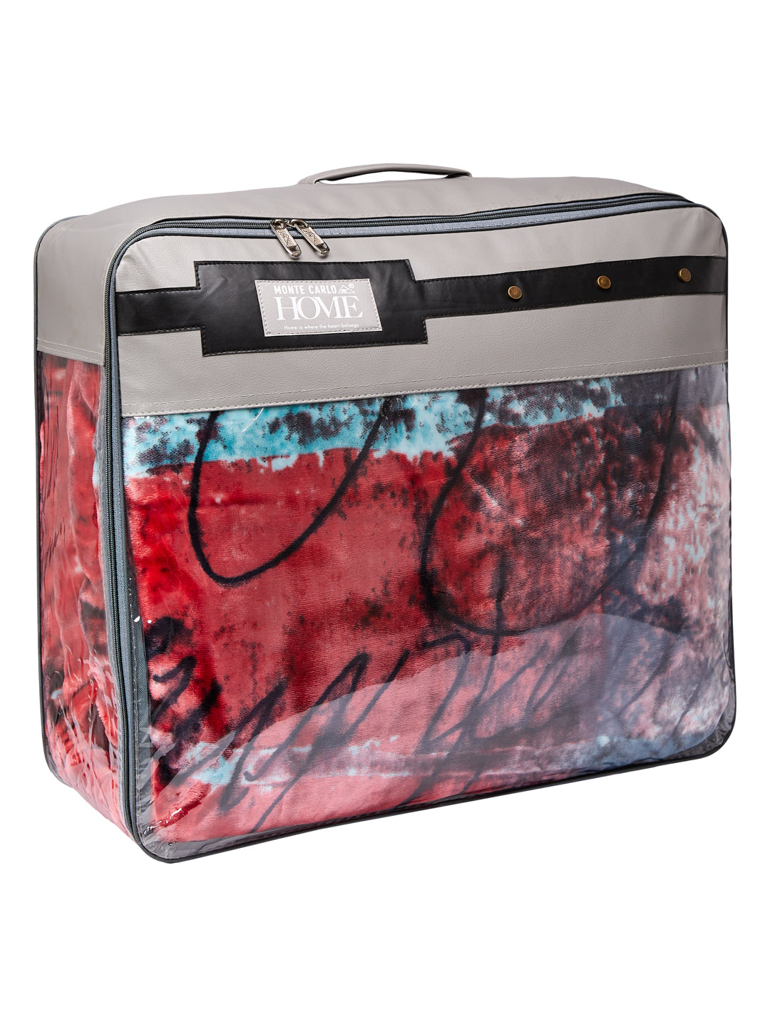 Printed Double Bed 3 Ply 890 GSM Blanket for Winter (Gulnar), Weight 4.7 kg