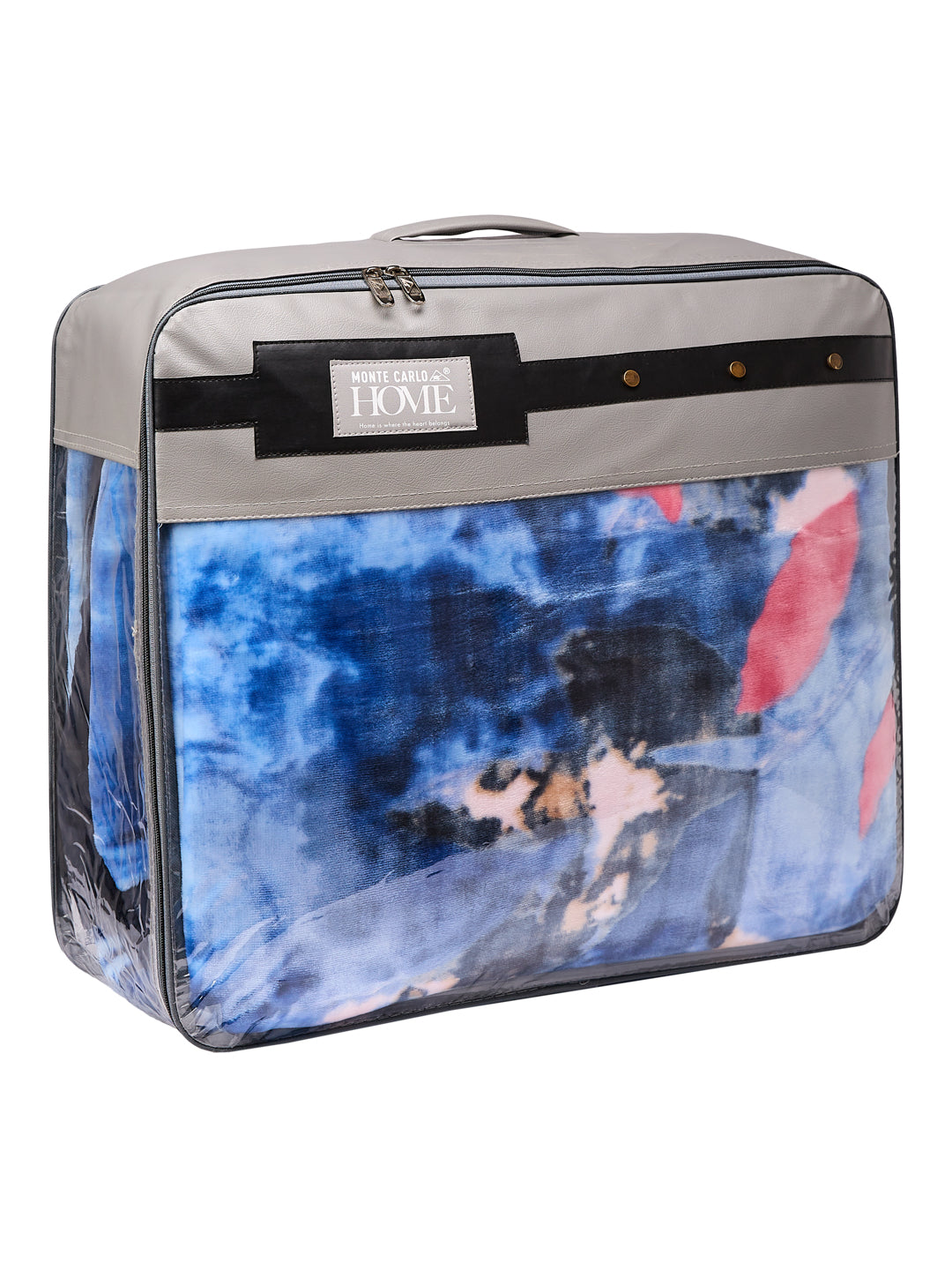 Printed Double Bed 3 Ply 890 GSM Blanket for Winter (Gulnar), Weight 4.7 kg
