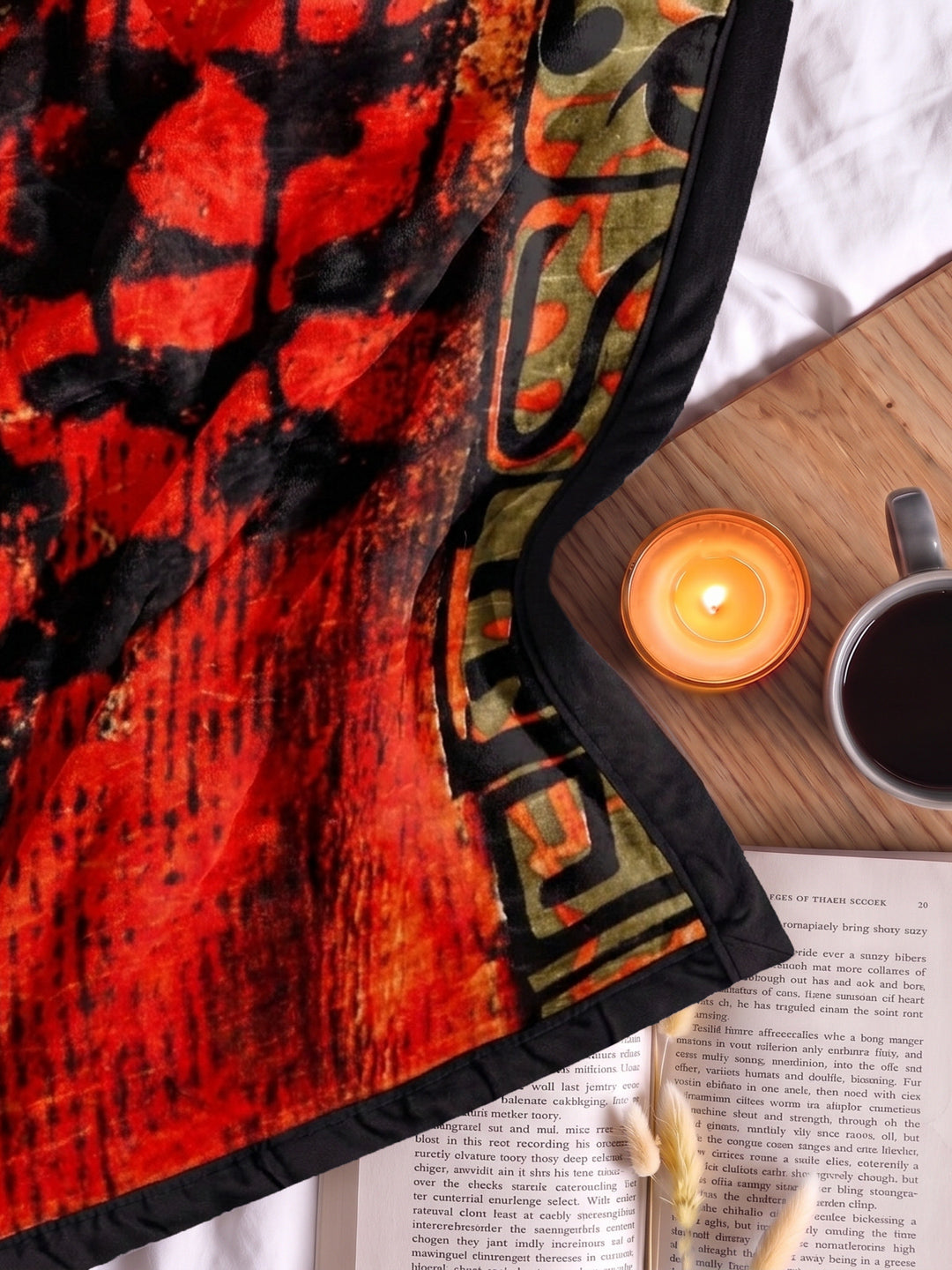Printed Double Bed 3 Ply 890 GSM Blanket for Winter (Gulnar), Weight 4.7 kg