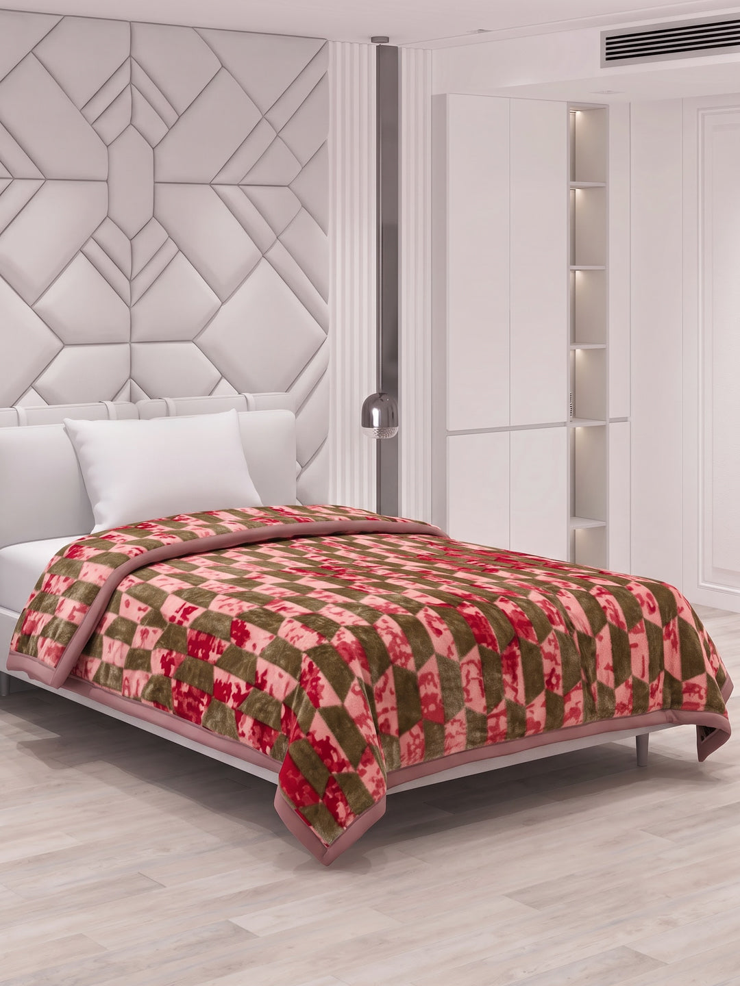 Printed Single Bed 1 Ply 625 GSM Blanket for Winter (Impact), Weight 2.2 kg