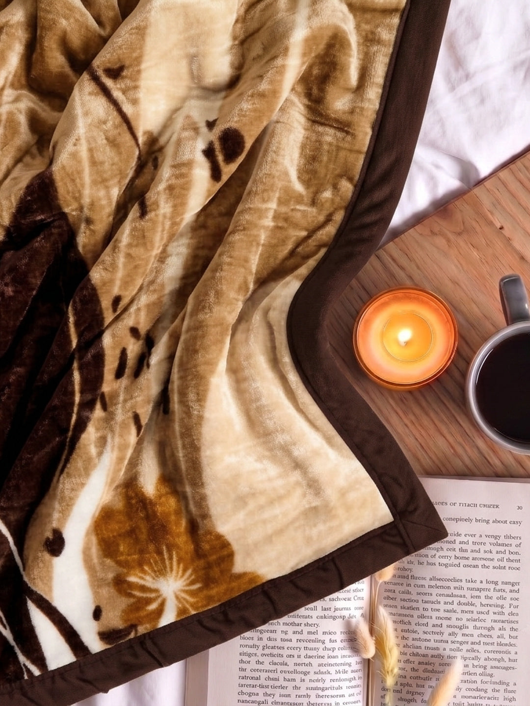 Printed Single Bed 1 Ply 625 GSM Blanket for Winter (Impact), Weight 2.2 kg