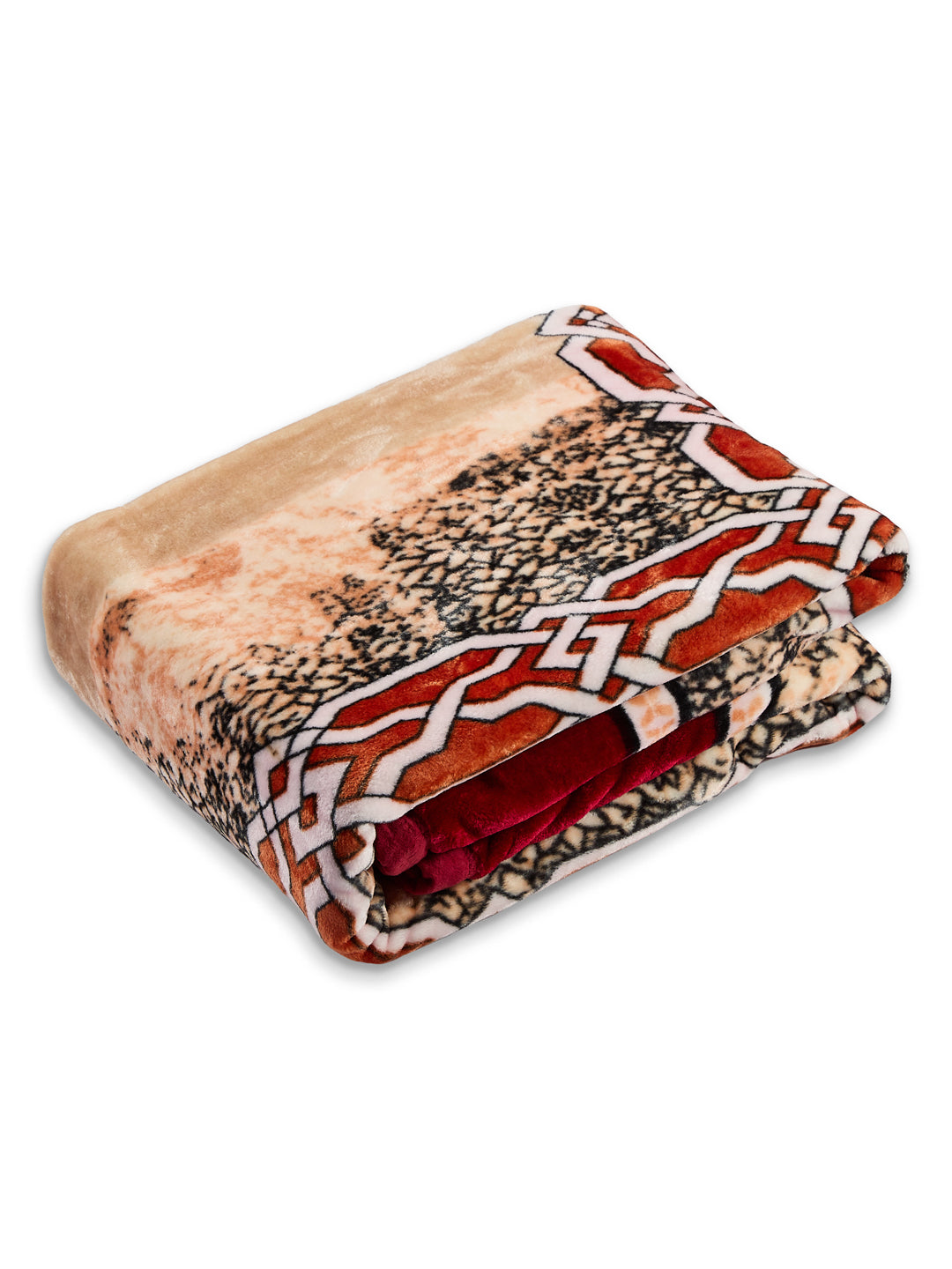 Printed Single Bed 1 Ply 625 GSM Blanket for Winter (Impact), Weight 2.2 kg