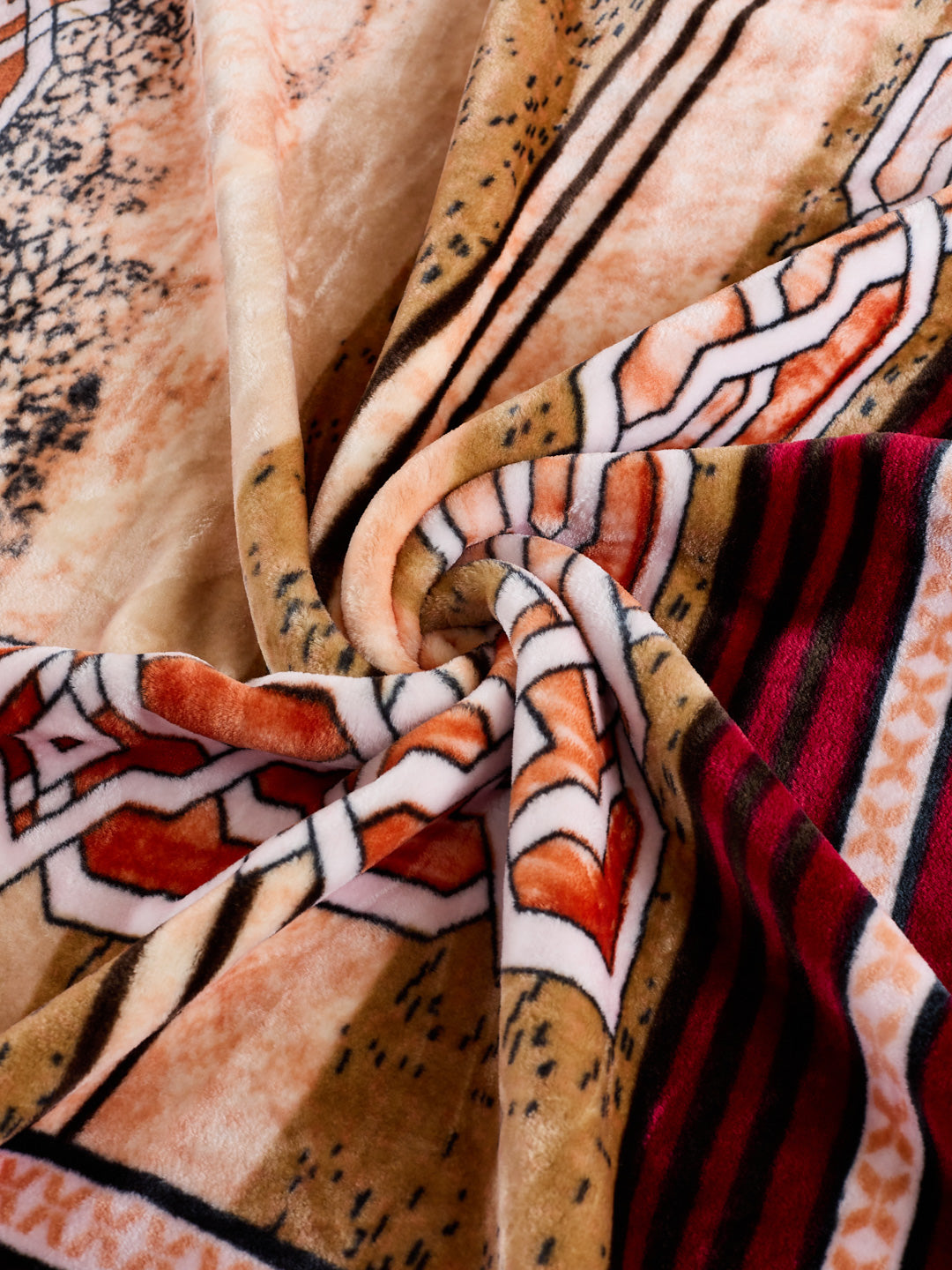 Printed Single Bed 1 Ply 625 GSM Blanket for Winter (Impact), Weight 2.2 kg