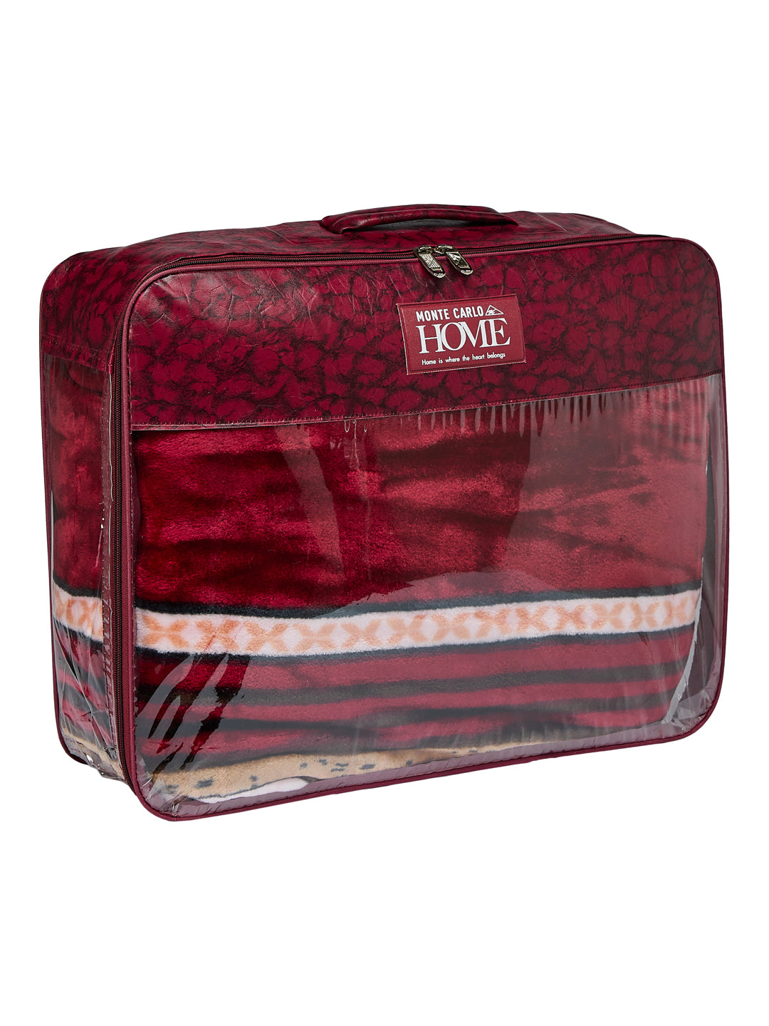 Printed Single Bed 1 Ply 625 GSM Blanket for Winter (Impact), Weight 2.2 kg