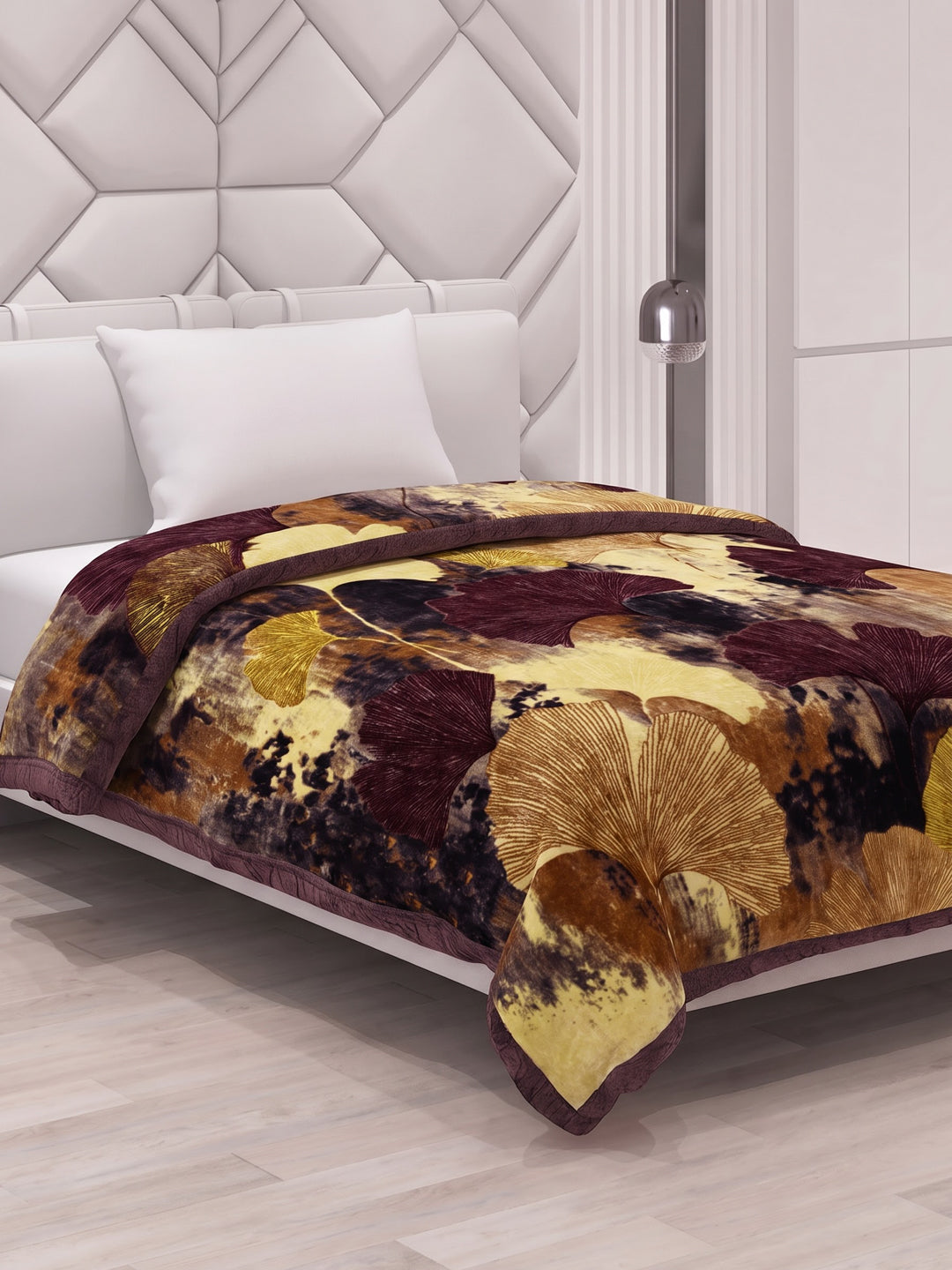 Printed Single Bed 1 Ply 625 GSM Blanket for Winter (Impact), Weight 2.2 kg