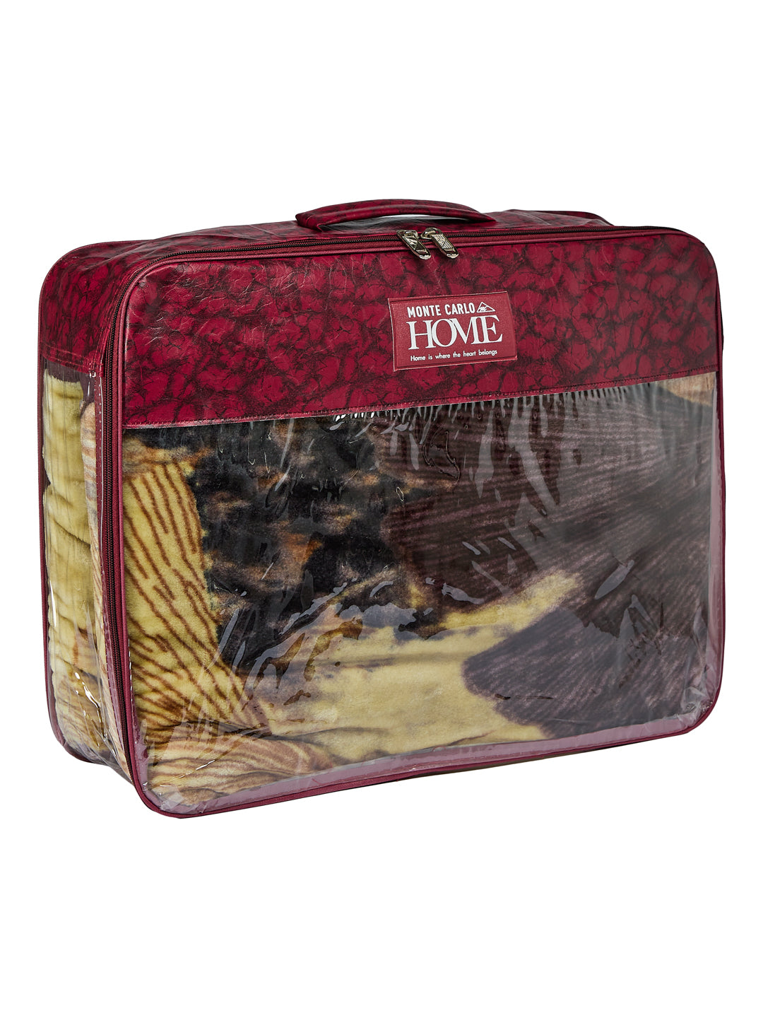 Printed Single Bed 1 Ply 625 GSM Blanket for Winter (Impact), Weight 2.2 kg