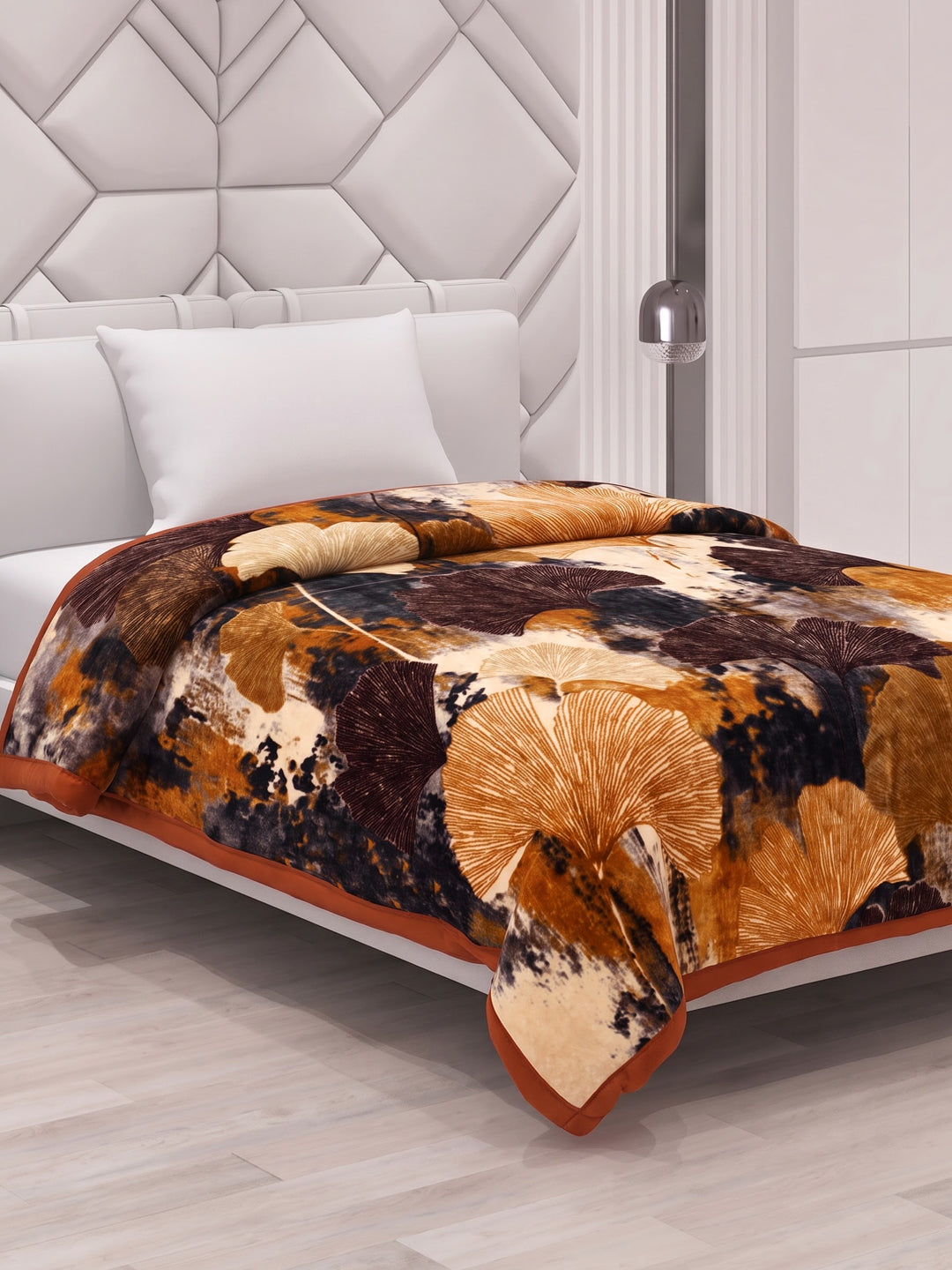 Printed Single Bed 1 Ply 625 GSM Blanket for Winter (Impact), Weight 2.2 kg