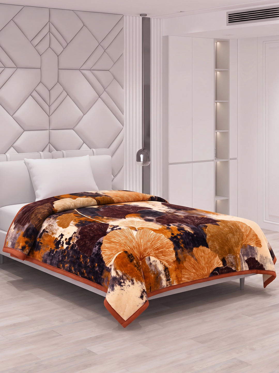 Printed Single Bed 1 Ply 625 GSM Blanket for Winter (Impact), Weight 2.2 kg