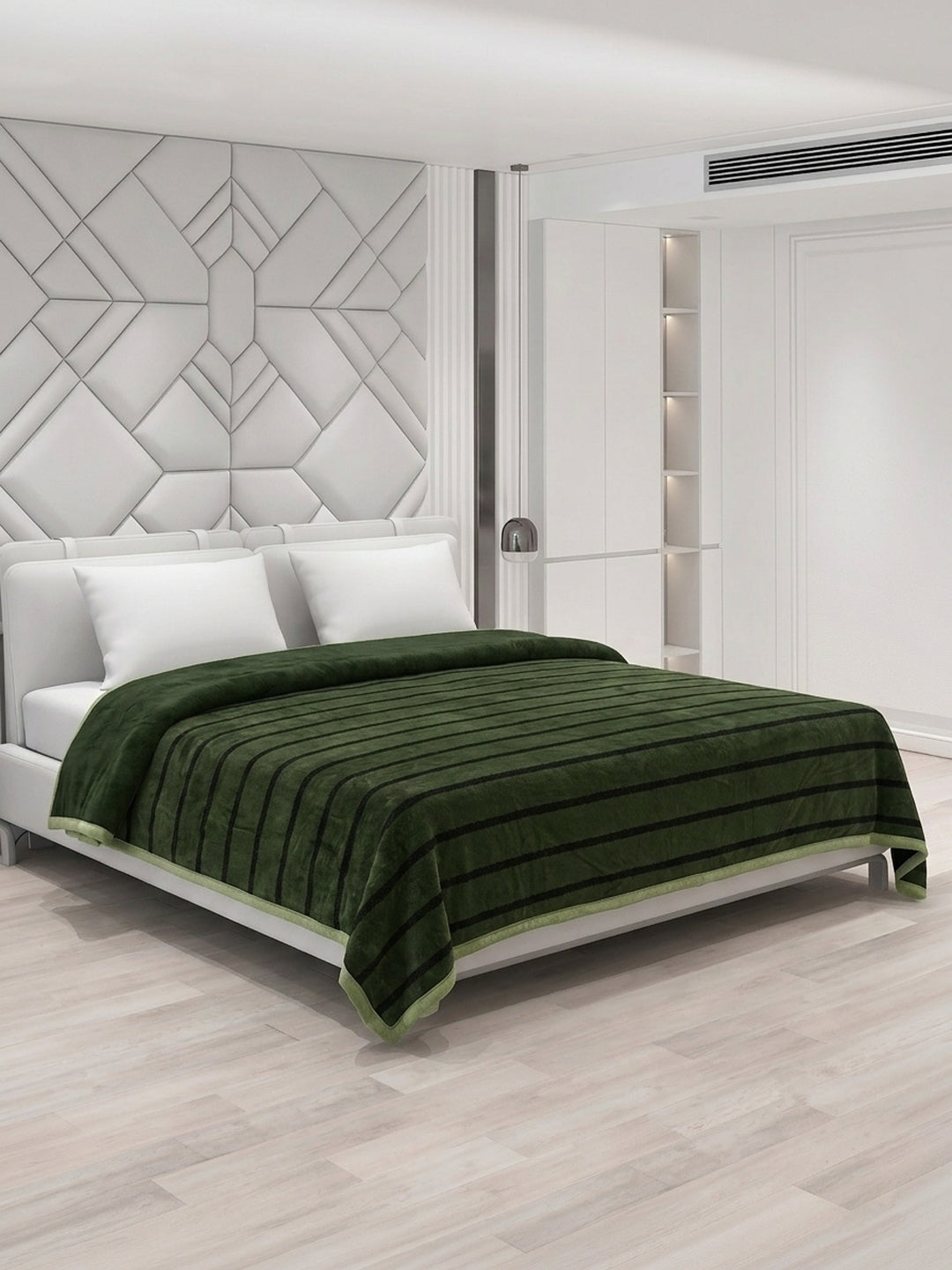 Double Bed 2 Ply 680 GSM Blanket for Winter (Ivy Rose), Weight 3.6 kg