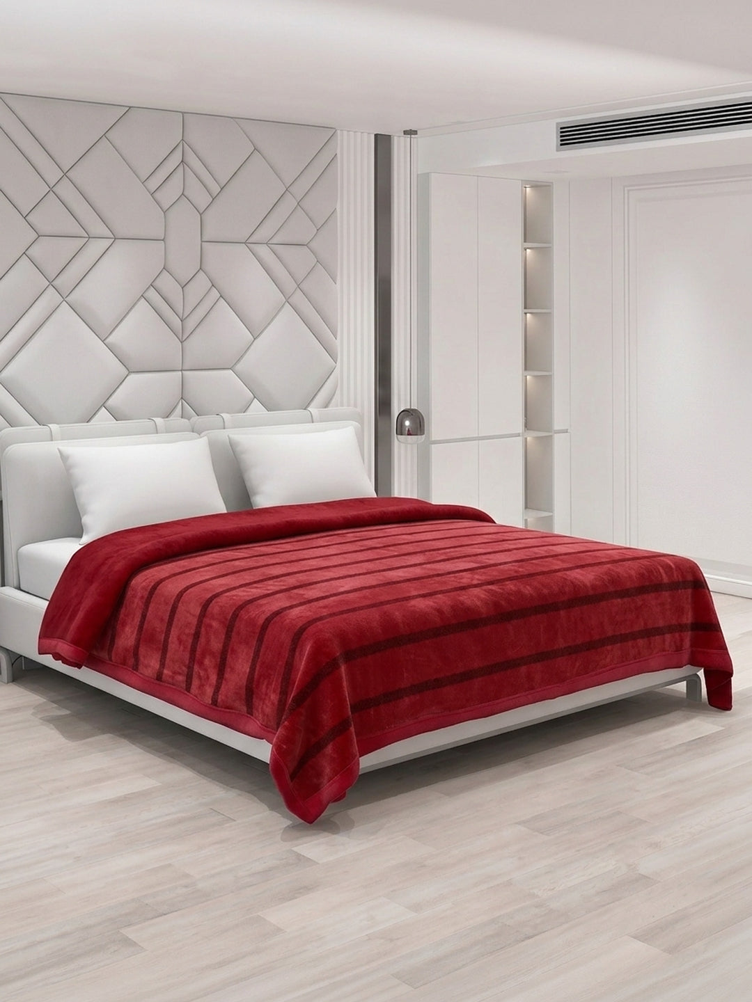 Double Bed 2 Ply 680 GSM Blanket for Winter (Ivy Rose), Weight 3.6 kg
