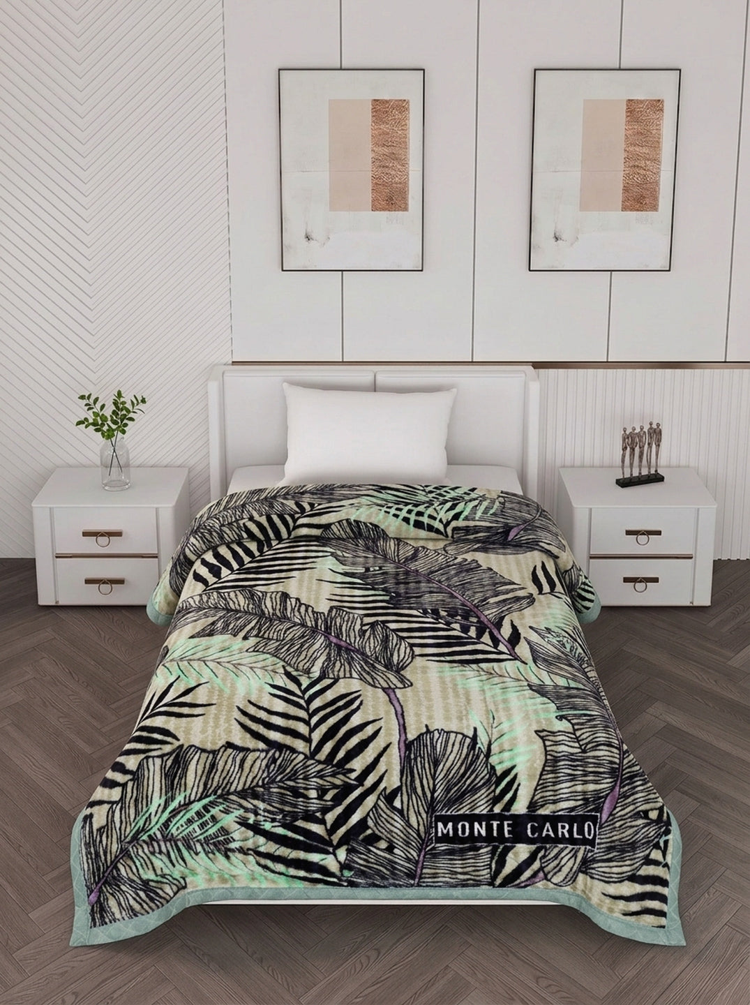 Printed Single Bed 2 Ply 850 GSM Blanket for Winter (Kye), Weight 3 kg