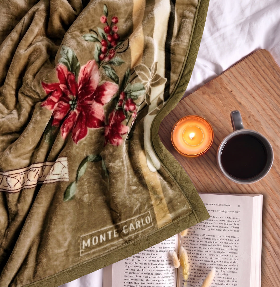 Printed Single Bed 2 Ply 850 GSM Blanket for Winter (Kye), Weight 3 kg