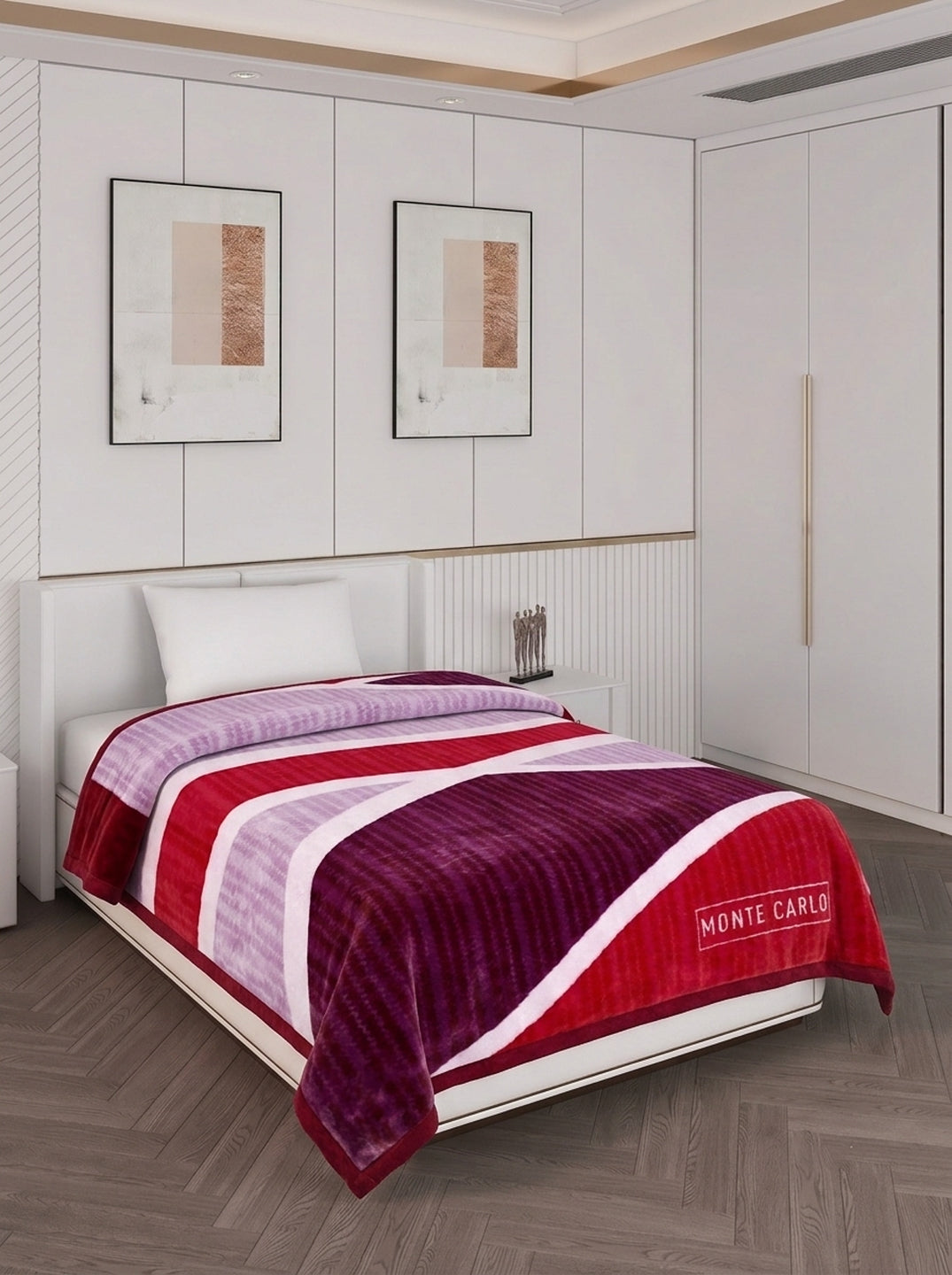 Printed Single Bed 2 Ply 850 GSM Blanket for Winter (Kye), Weight 3 kg