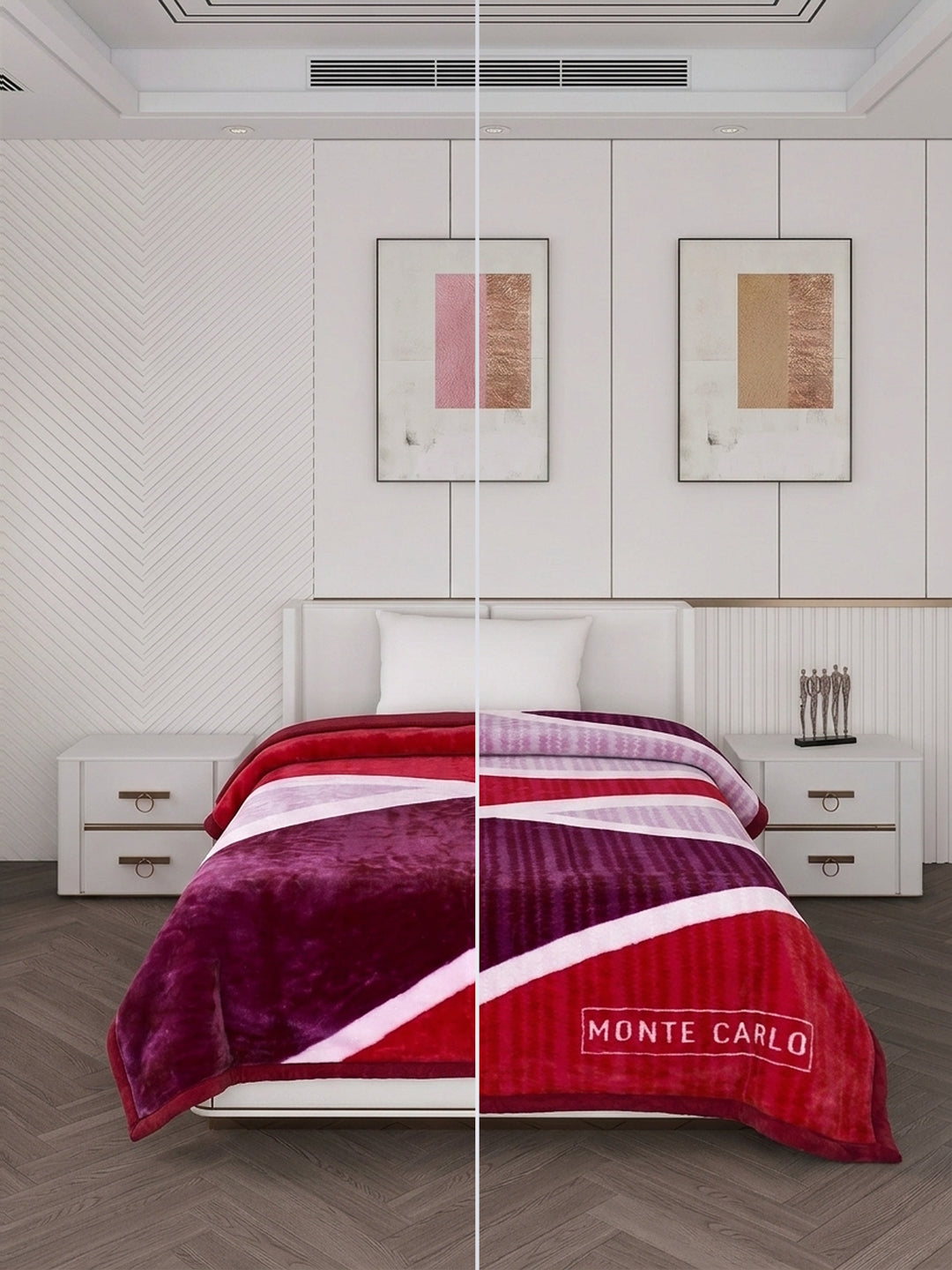Printed Single Bed 2 Ply 850 GSM Blanket for Winter (Kye), Weight 3 kg