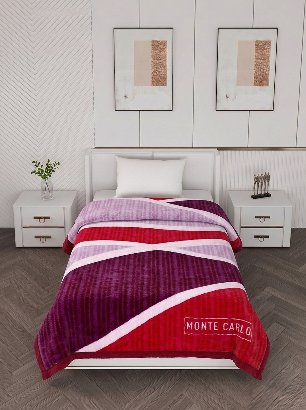Printed Single Bed 2 Ply 850 GSM Blanket for Winter (Kye), Weight 3 kg