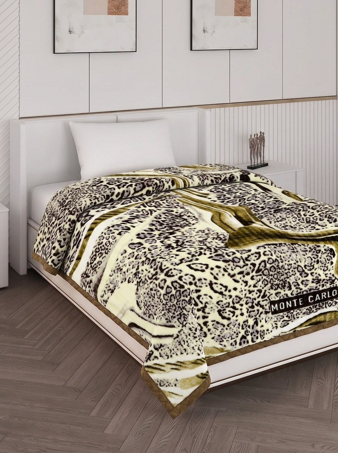 Printed Single Bed 2 Ply 850 GSM Blanket for Winter (Kye), Weight 3 kg