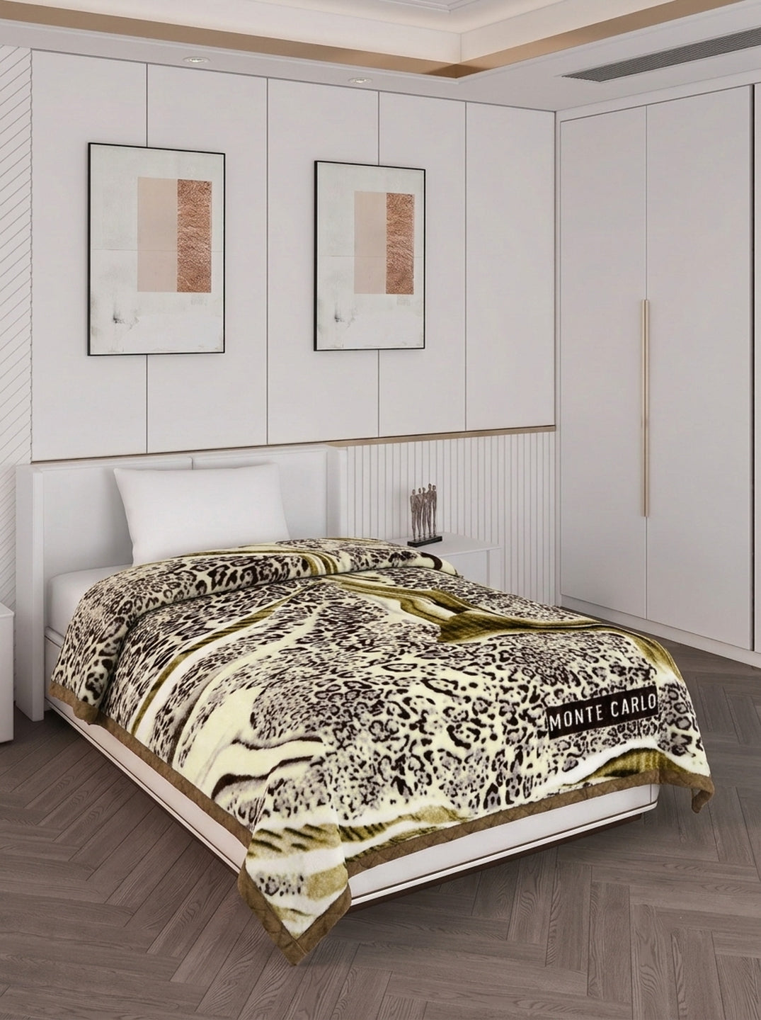 Printed Single Bed 2 Ply 850 GSM Blanket for Winter (Kye), Weight 3 kg
