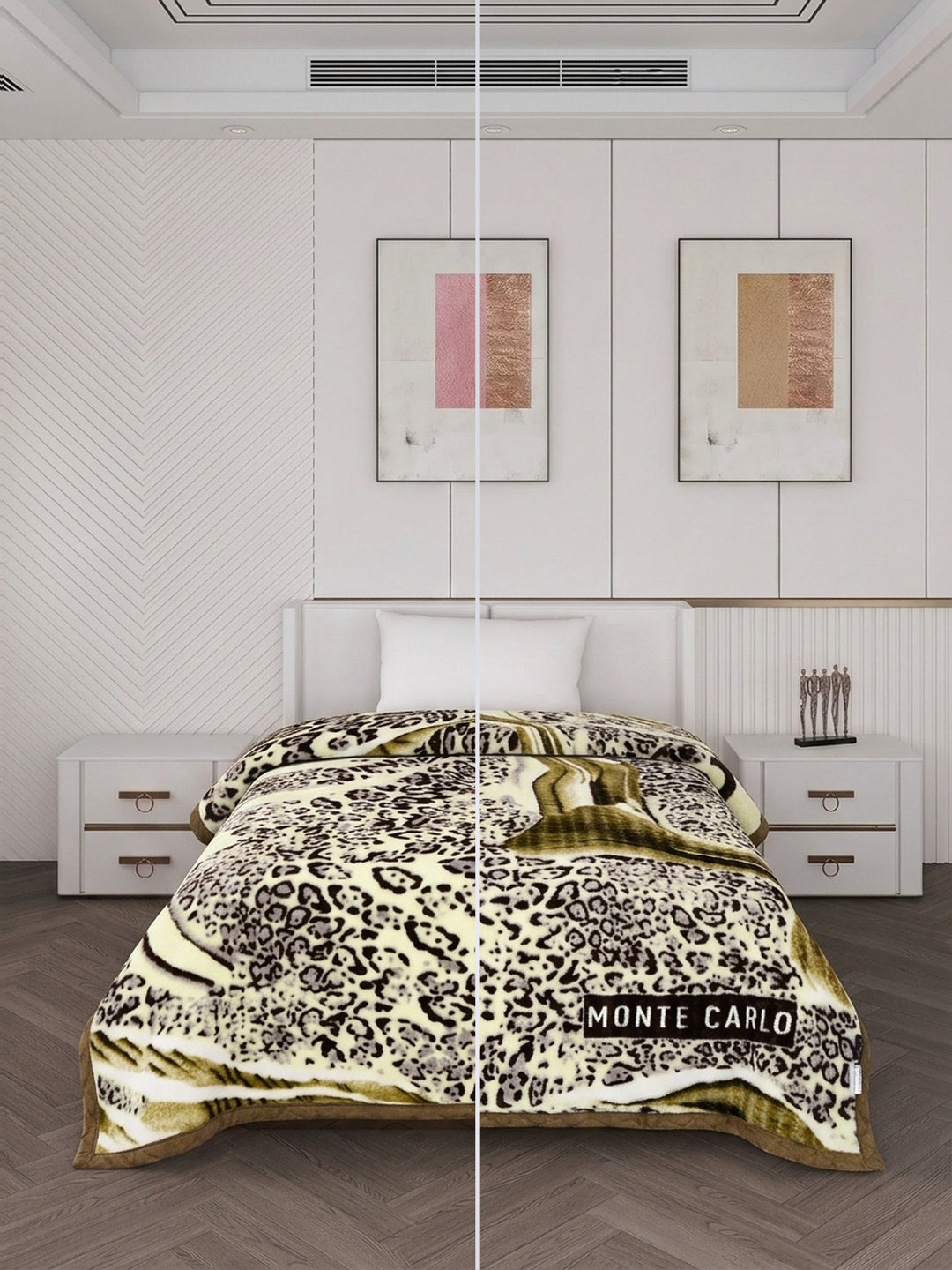 Printed Single Bed 2 Ply 850 GSM Blanket for Winter (Kye), Weight 3 kg