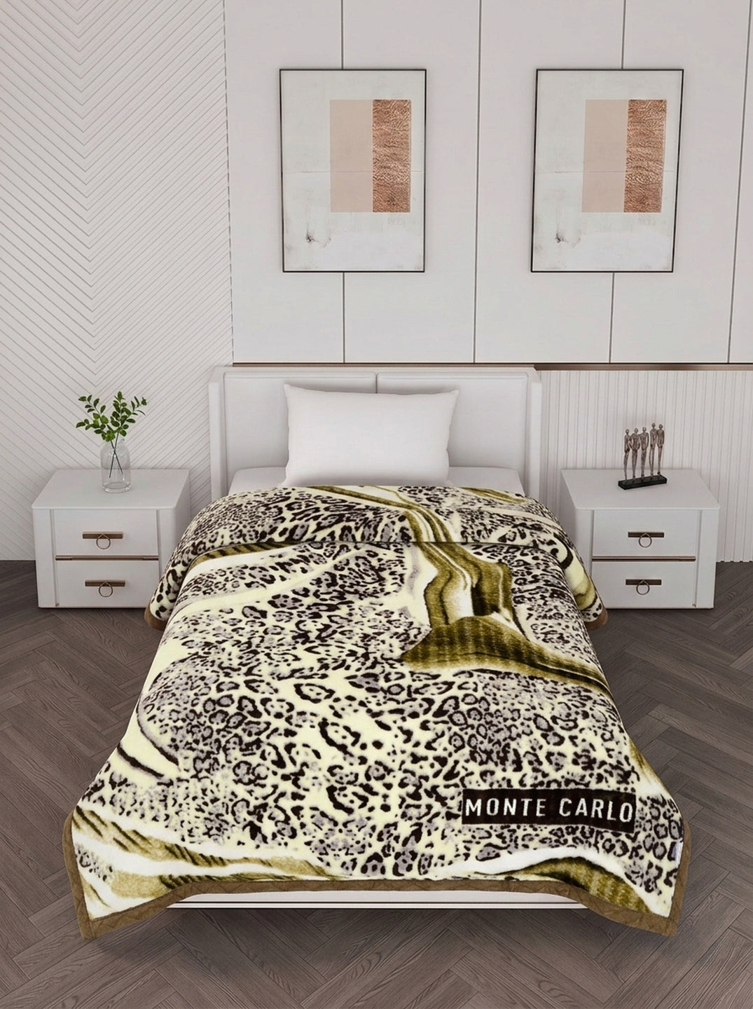 Printed Single Bed 2 Ply 850 GSM Blanket for Winter (Kye), Weight 3 kg