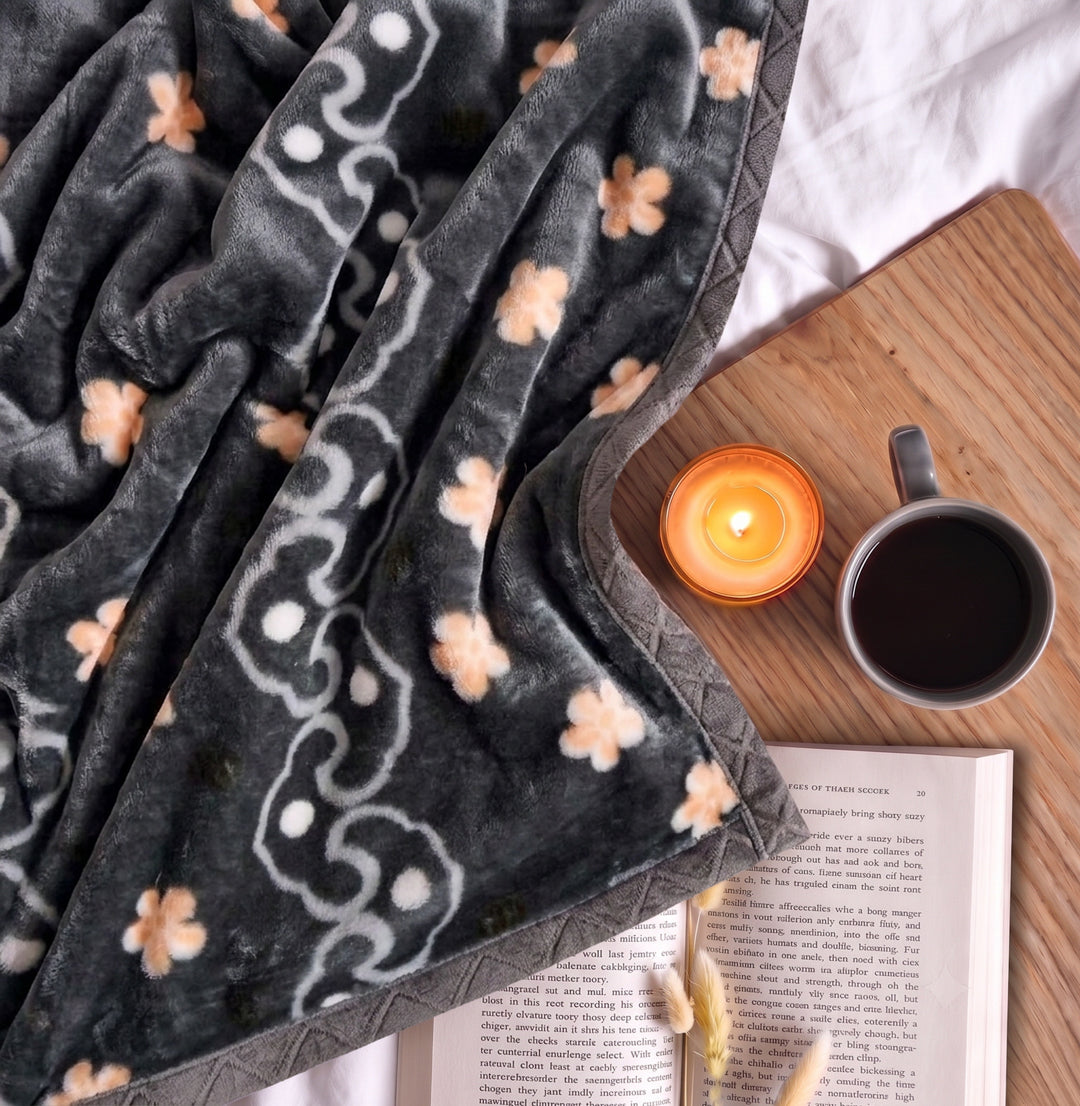 Printed Single Bed 2 Ply 850 GSM Blanket for Winter (Kye), Weight 3 kg