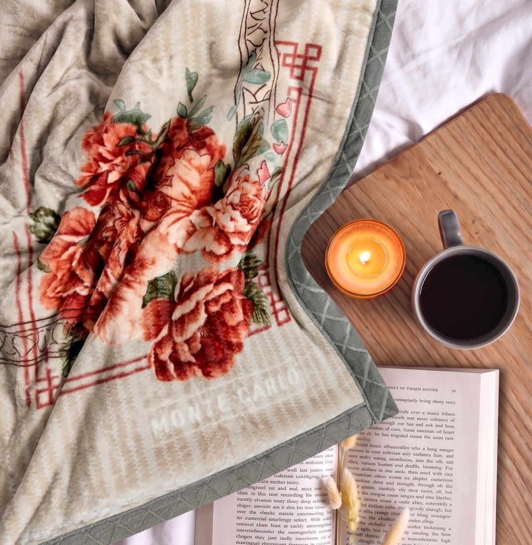 Printed Single Bed 2 Ply 850 GSM Blanket for Winter (Kye), Weight 3 kg