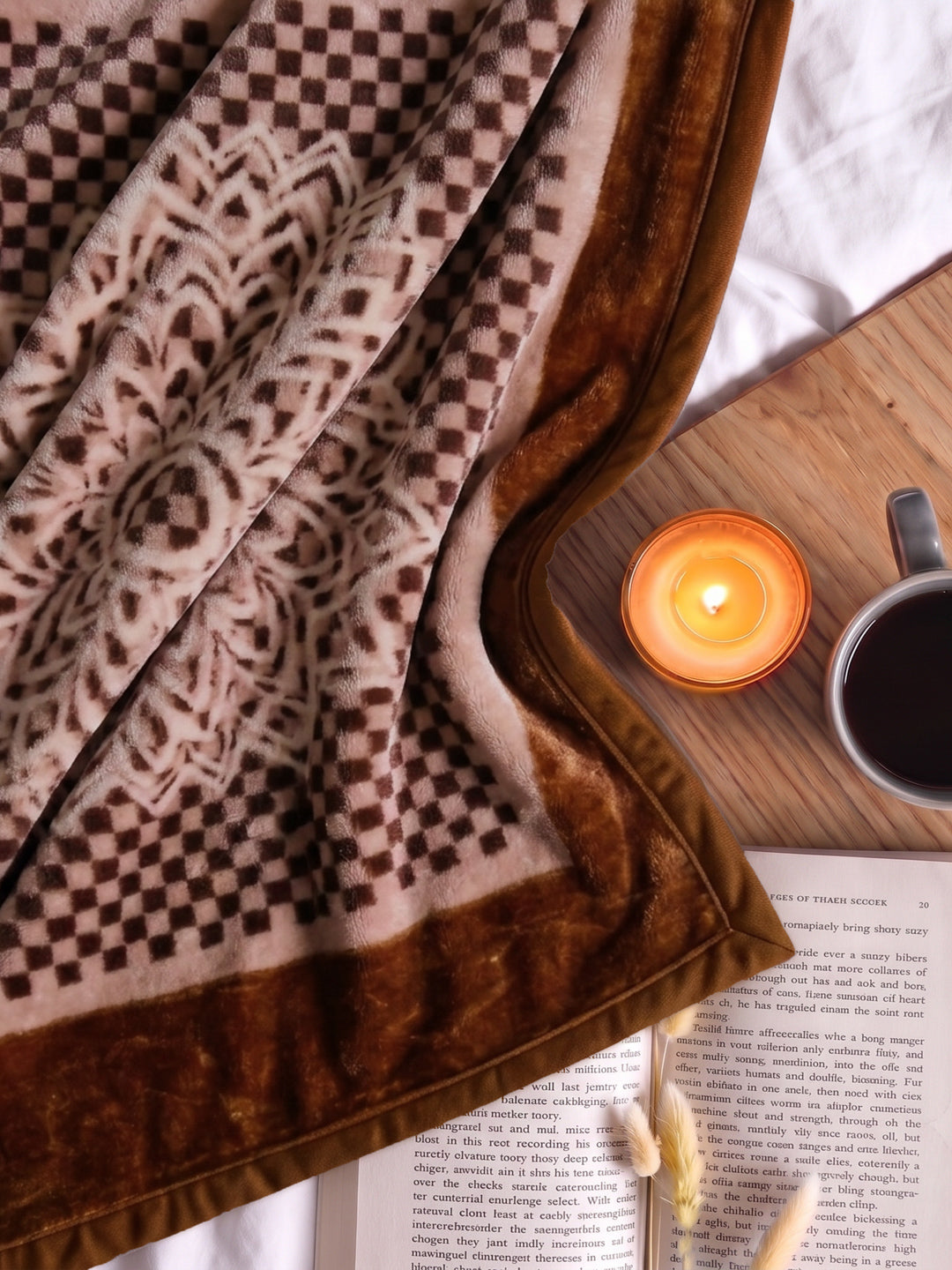Printed Single Bed 2 Ply 890 GSM Blanket for Winter (Lavish), Weight 3.15 kg