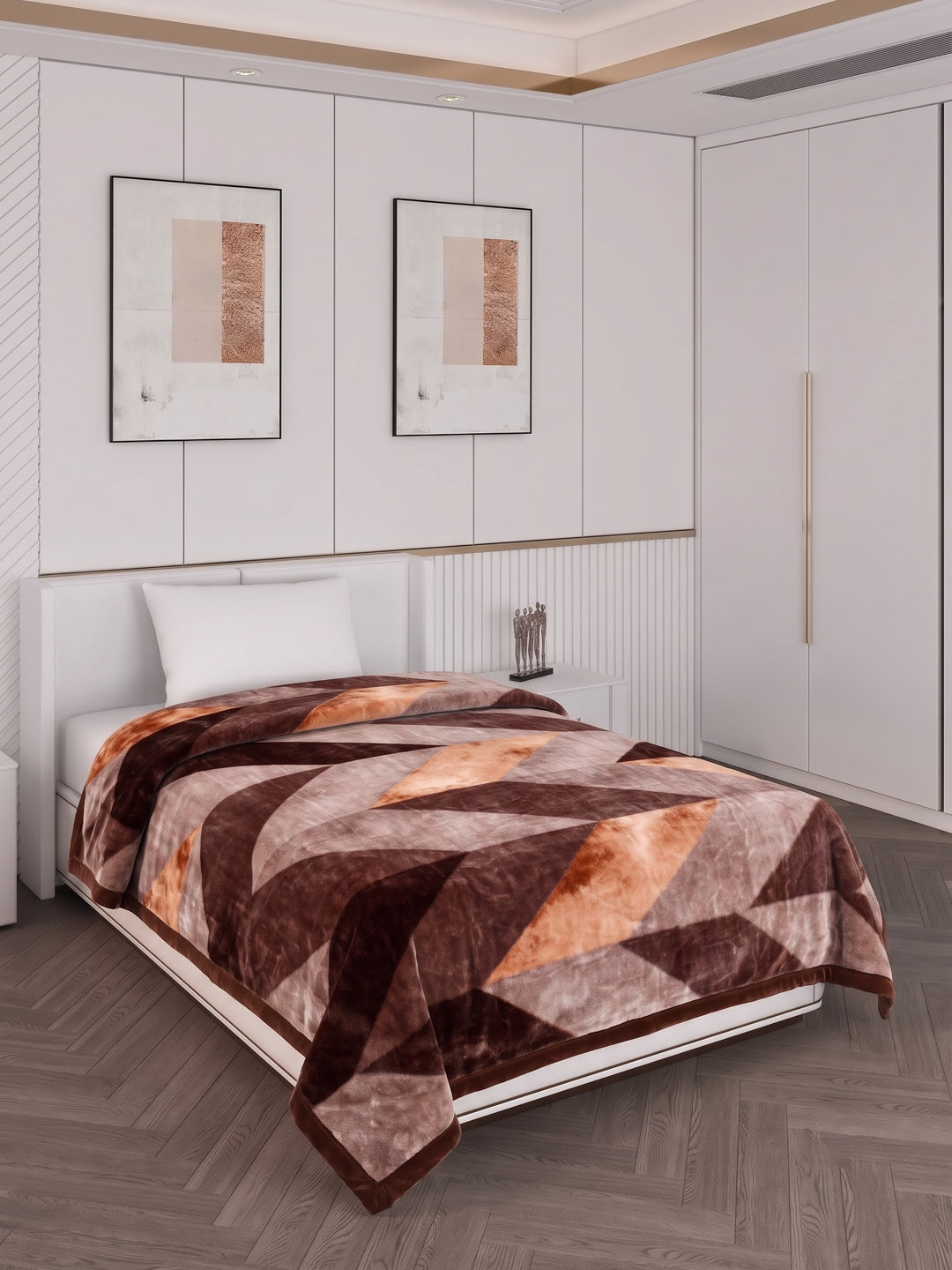 Printed Single Bed 2 Ply 890 GSM Blanket for Winter (Lavish), Weight 3.15 kg