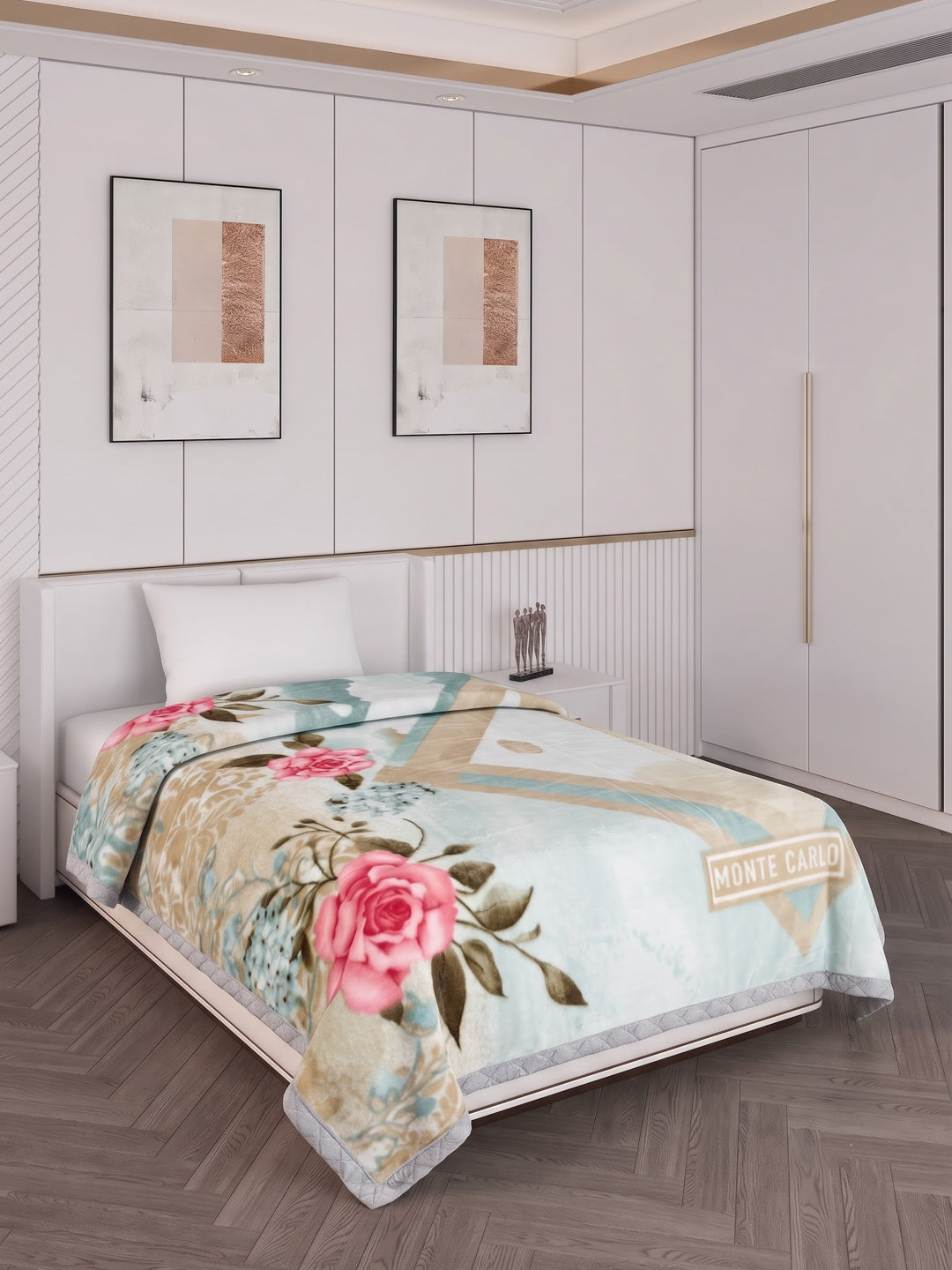 Printed Single Bed 2 Ply 890 GSM Blanket for Winter (Lavish Plus), Weight 3.15 kg