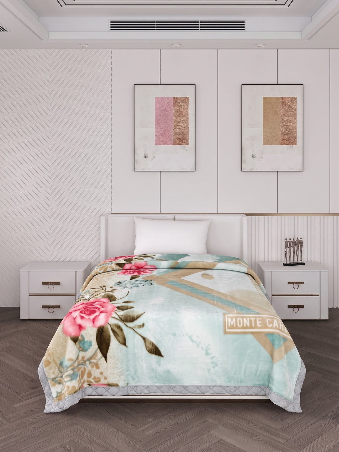 Printed Single Bed 2 Ply 890 GSM Blanket for Winter (Lavish Plus), Weight 3.15 kg