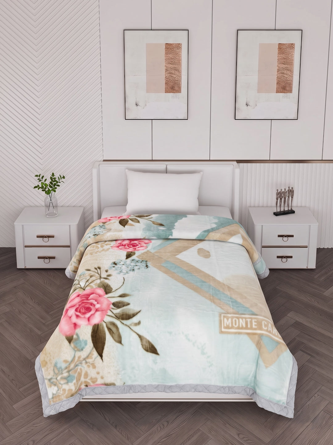 Printed Single Bed 2 Ply 890 GSM Blanket for Winter (Lavish Plus), Weight 3.15 kg