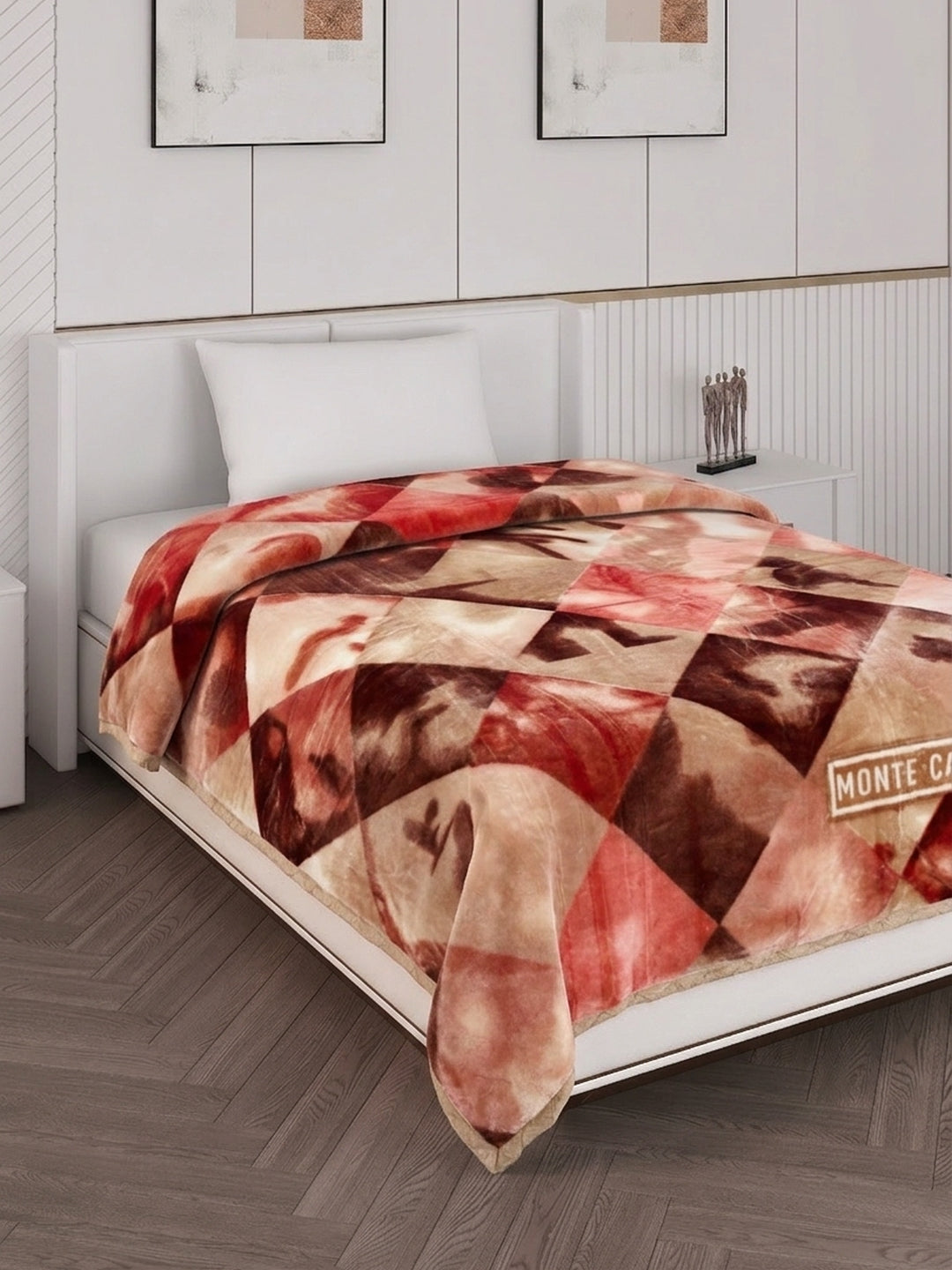 Printed Single Bed 2 Ply 890 GSM Blanket for Winter (Lavish Plus), Weight 3.15 kg